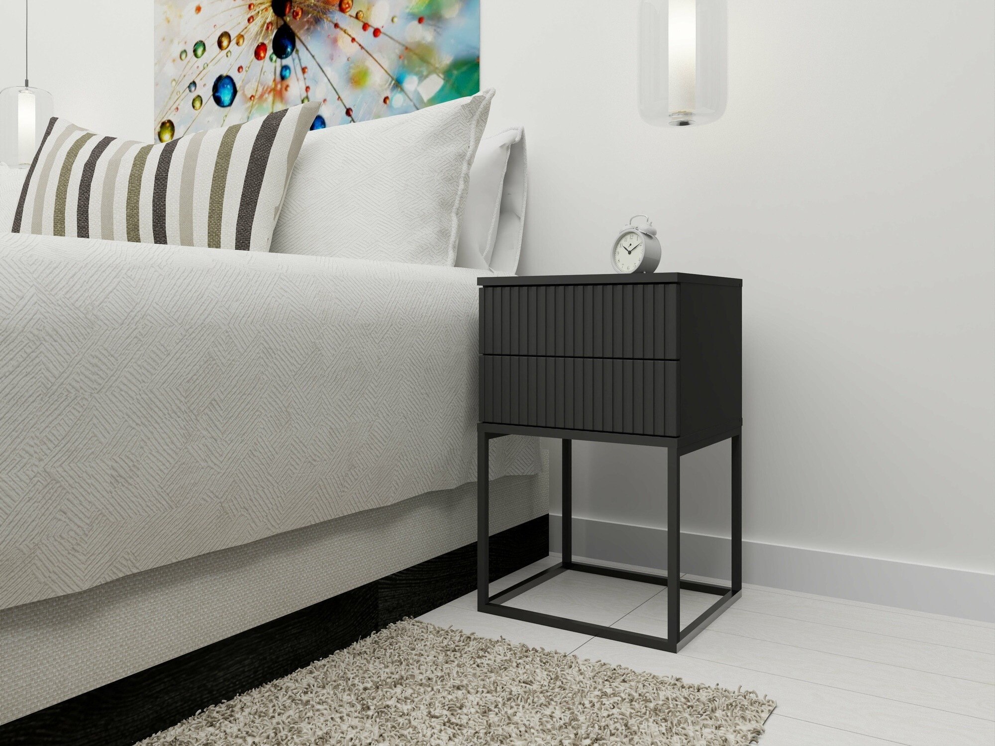 Nachtkastje Bristol 195 (Antraciet)