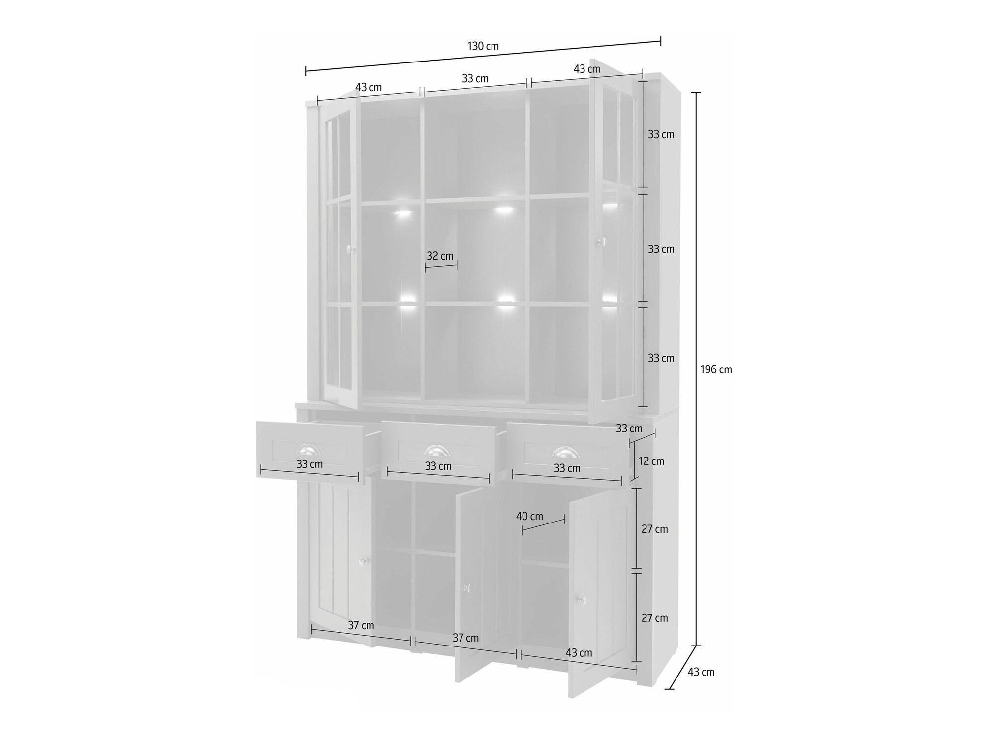 Boekenkast Evalira 112