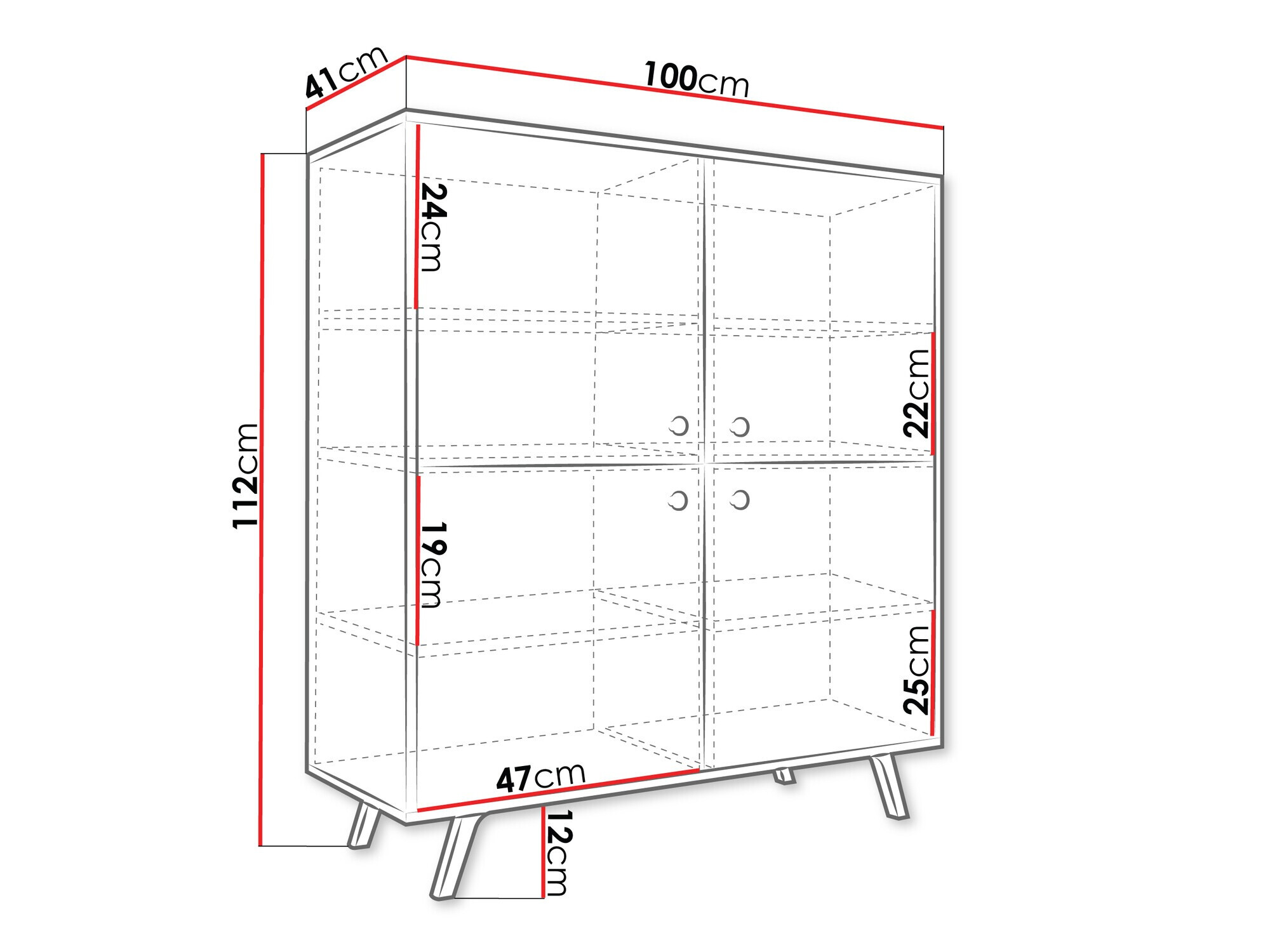 Dressoir Monfera 103 (Zwart)