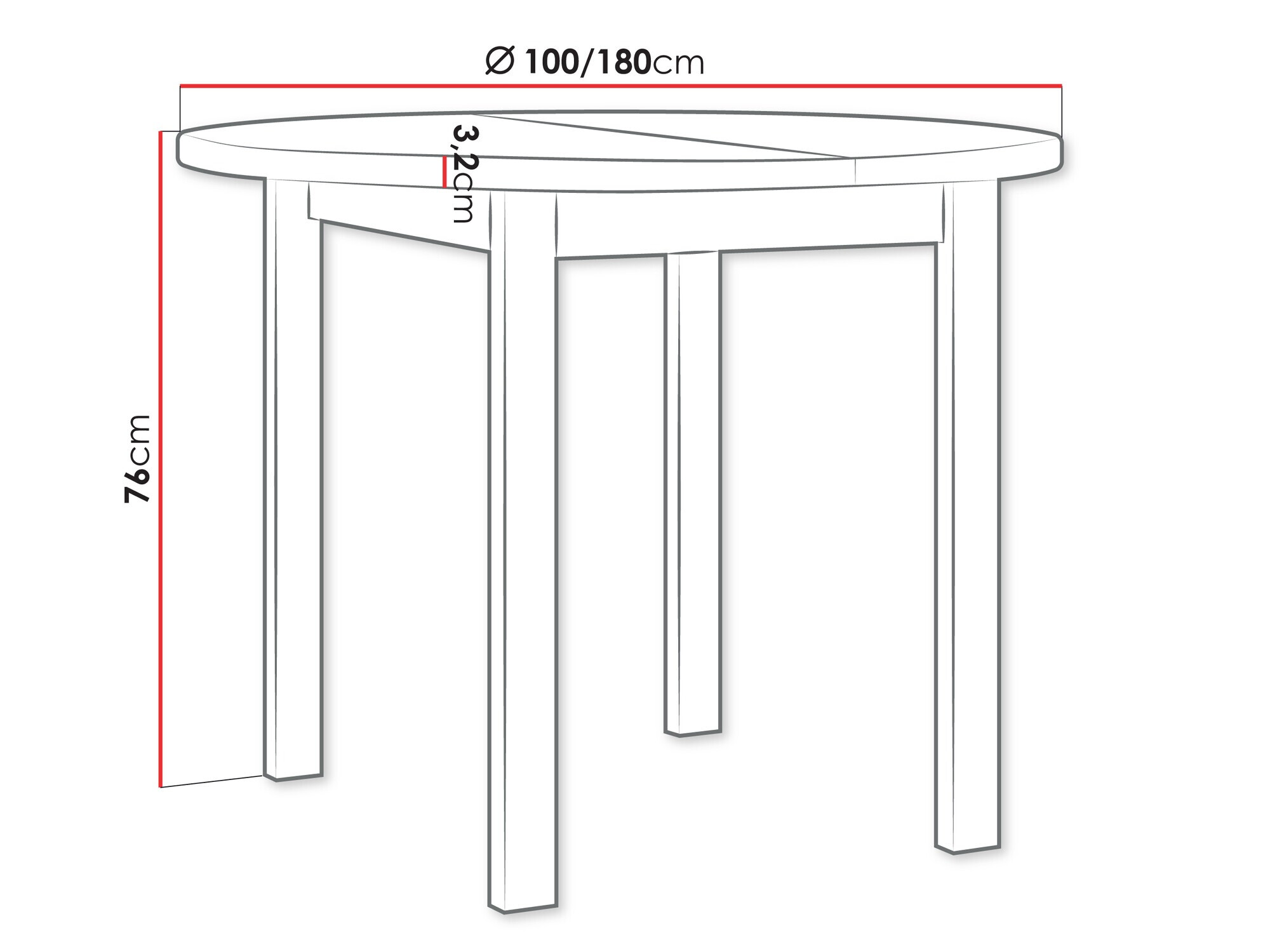 Tafel Victorville 357 (Notenhout)