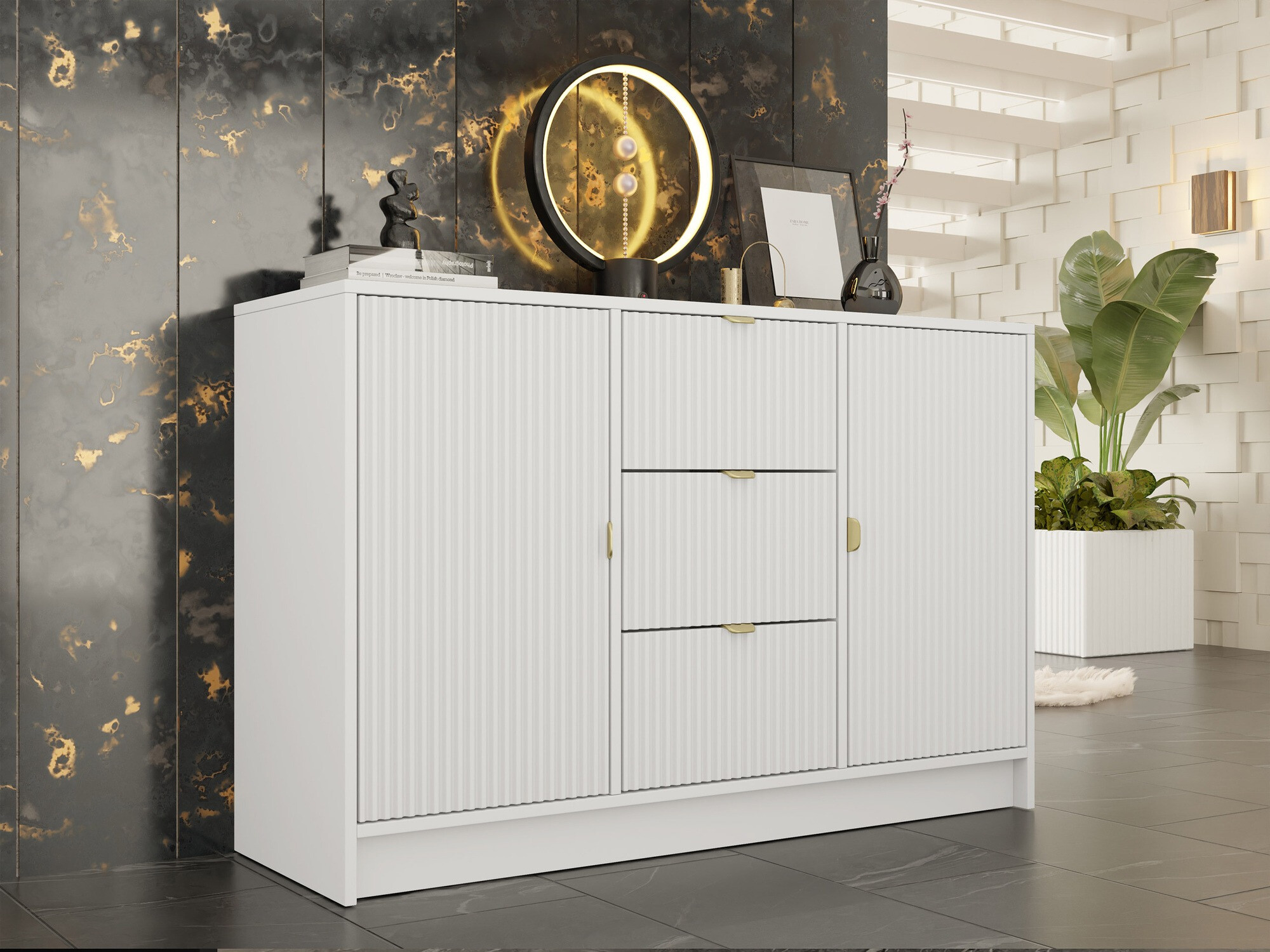 Ladekast Comfivo Papilio (Wit)