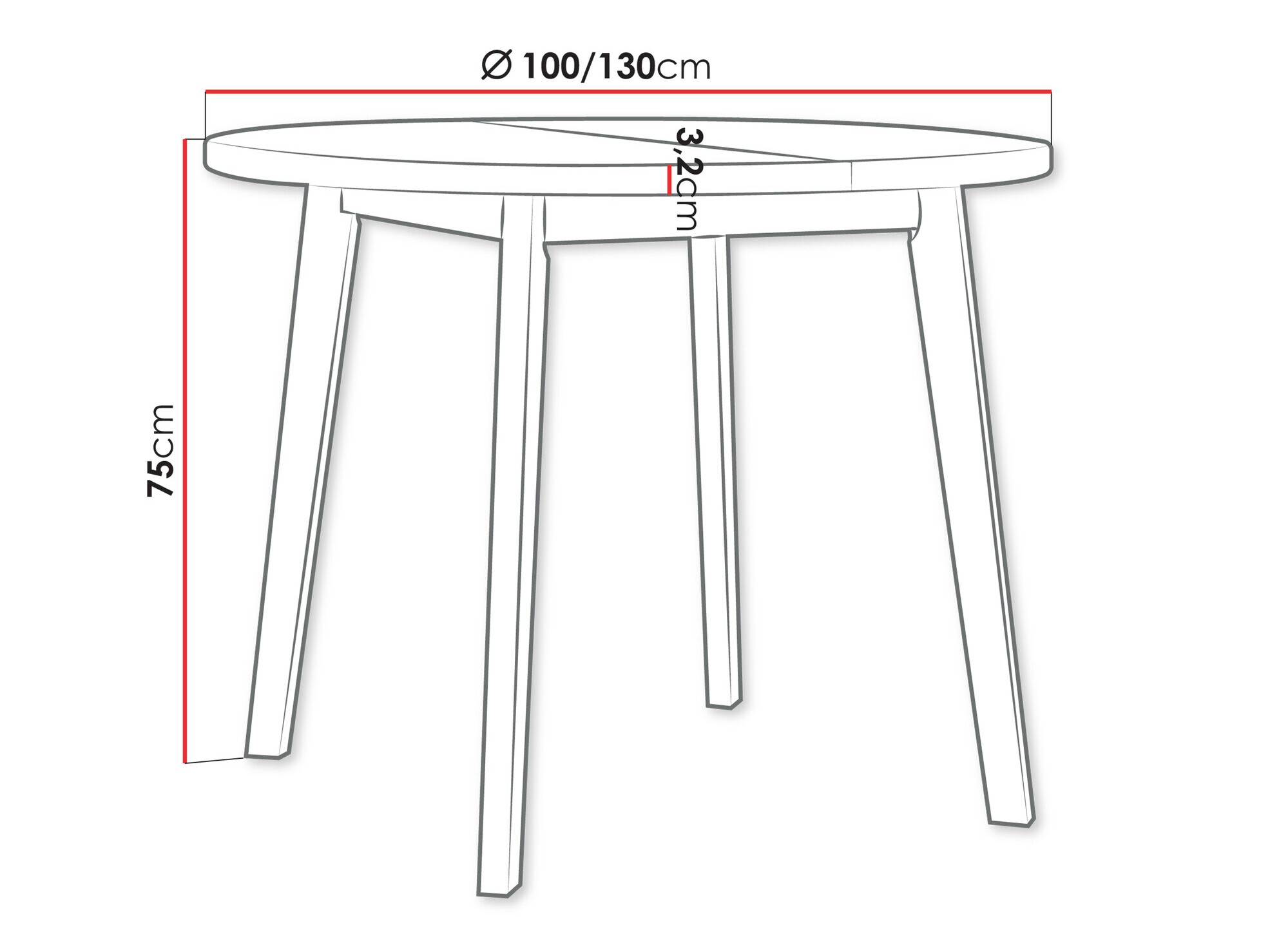 Tafel Victorville 358 (Artisan eiken + Zwart)
