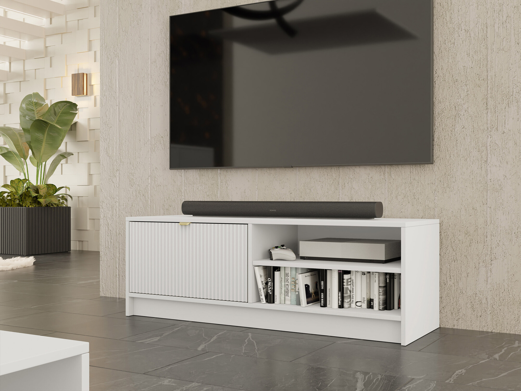 TV-meubel Comfivo Larmire 103 (Wit)
