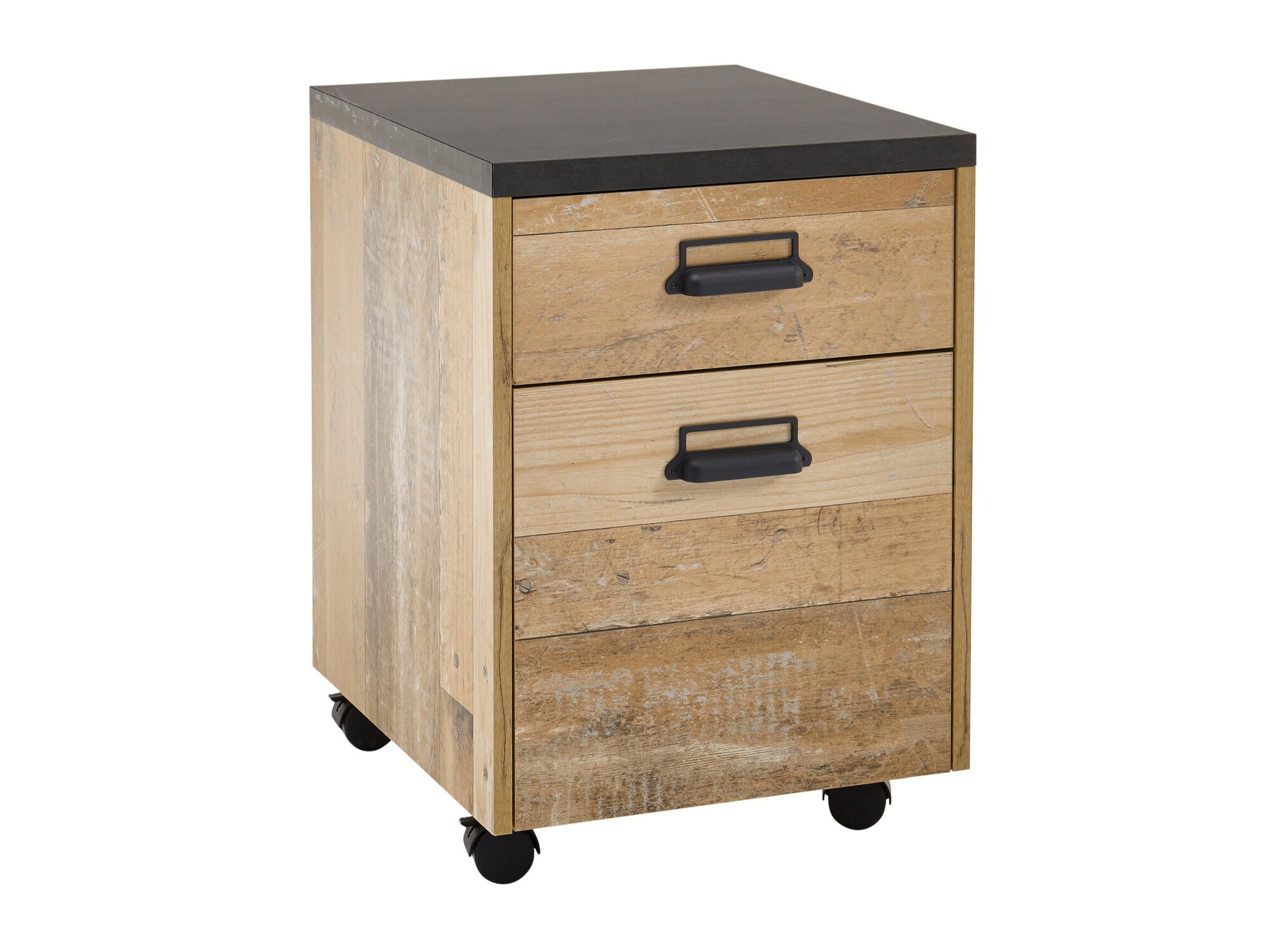 Ladeblok Cirtale 103 (Verouderd hout + Antraciet)