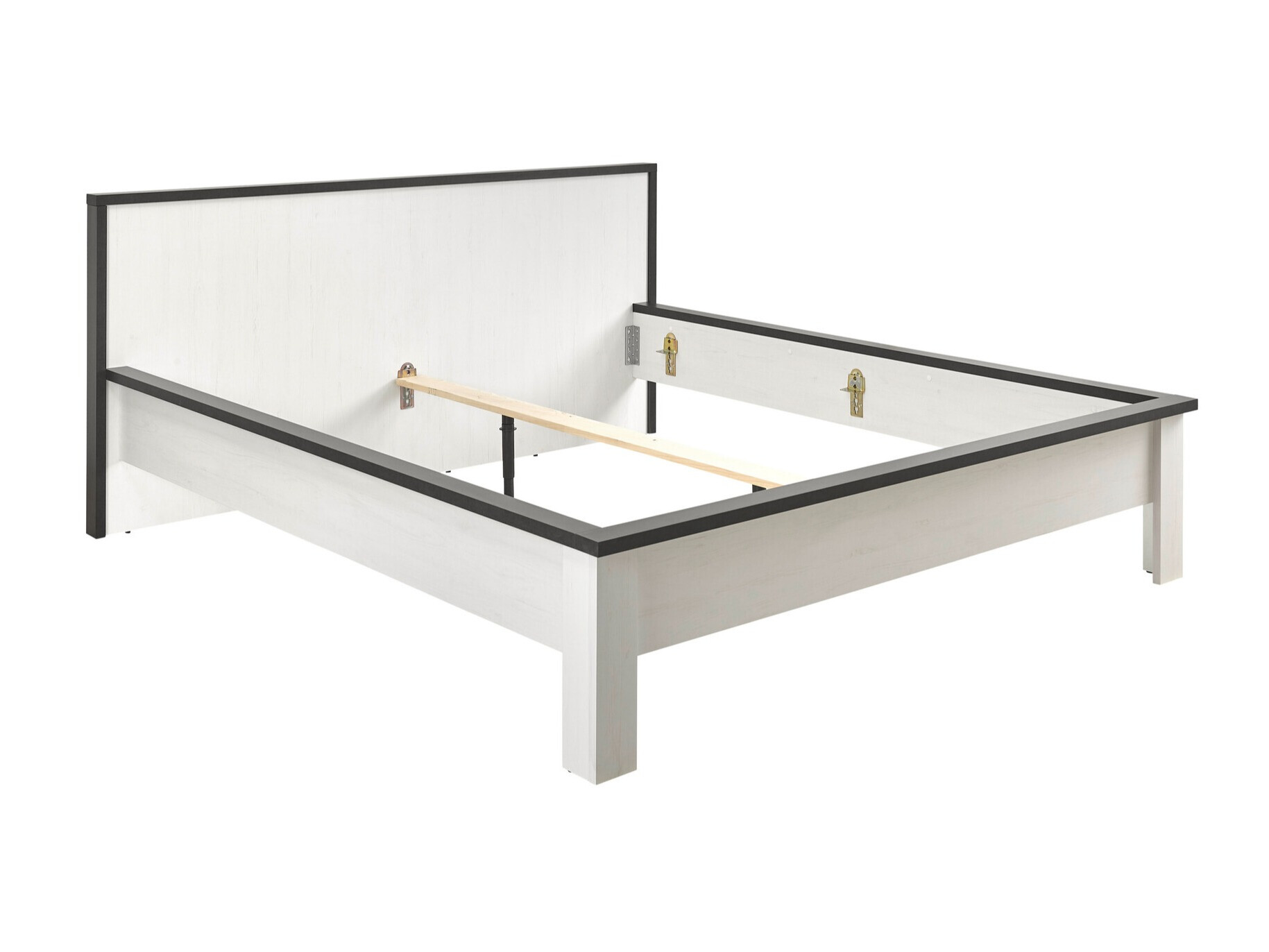 Bed Cirtale 109 (Gebleekt grenen + Antraciet)