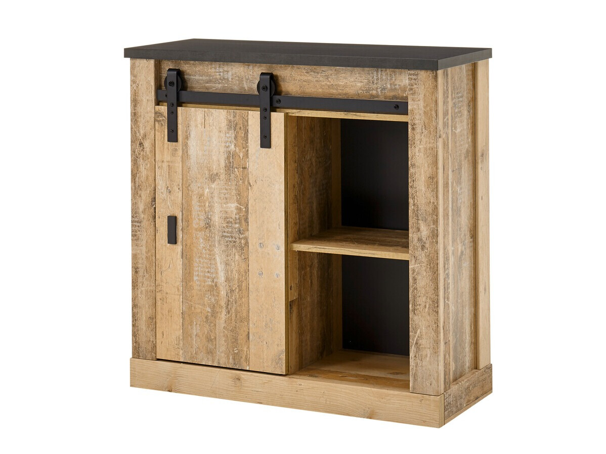 Dressoir Cirtale 119 (Verouderd hout + Antraciet)