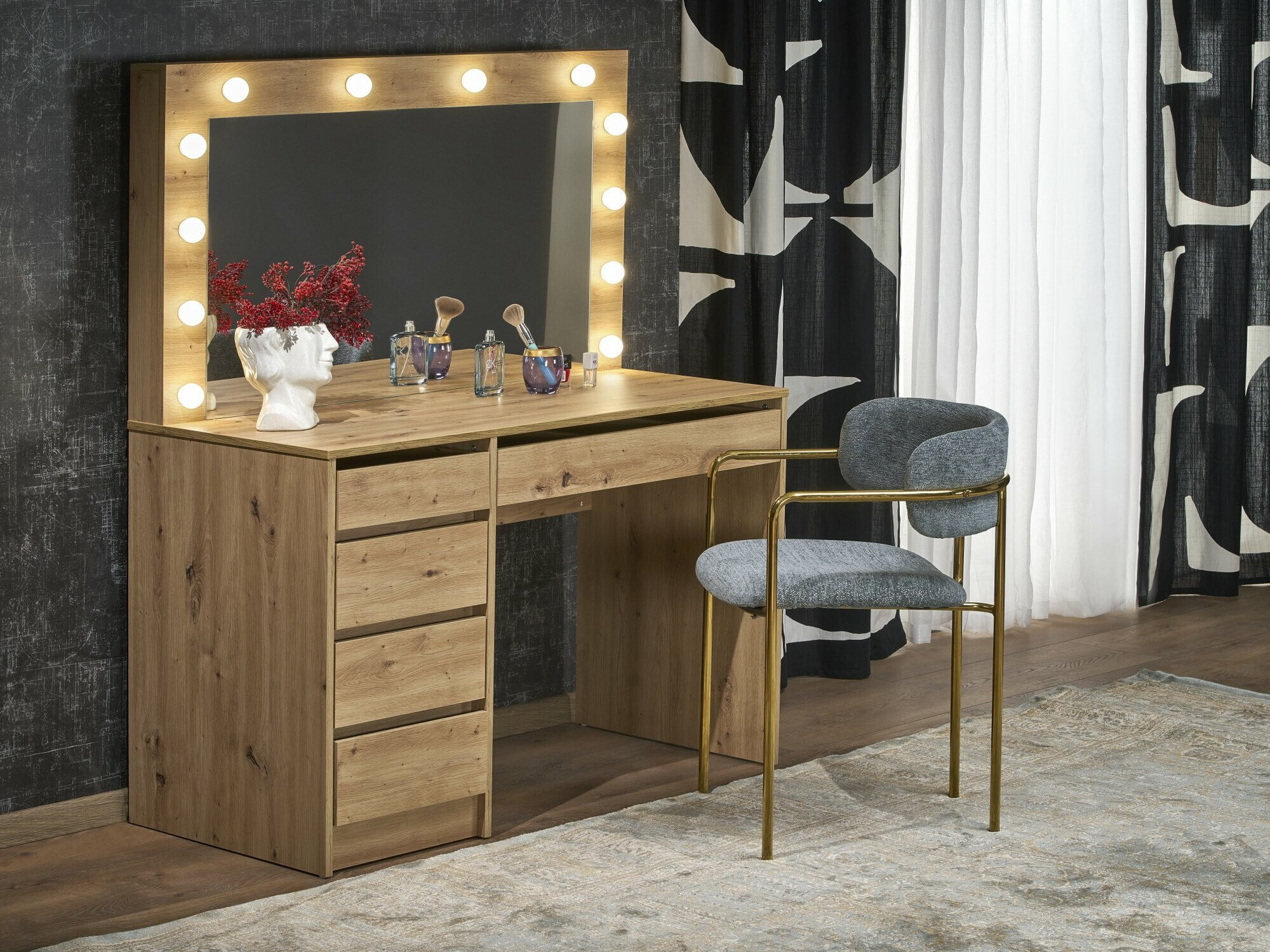 Kaptafel Houston Gaudium I (Artisan eiken)