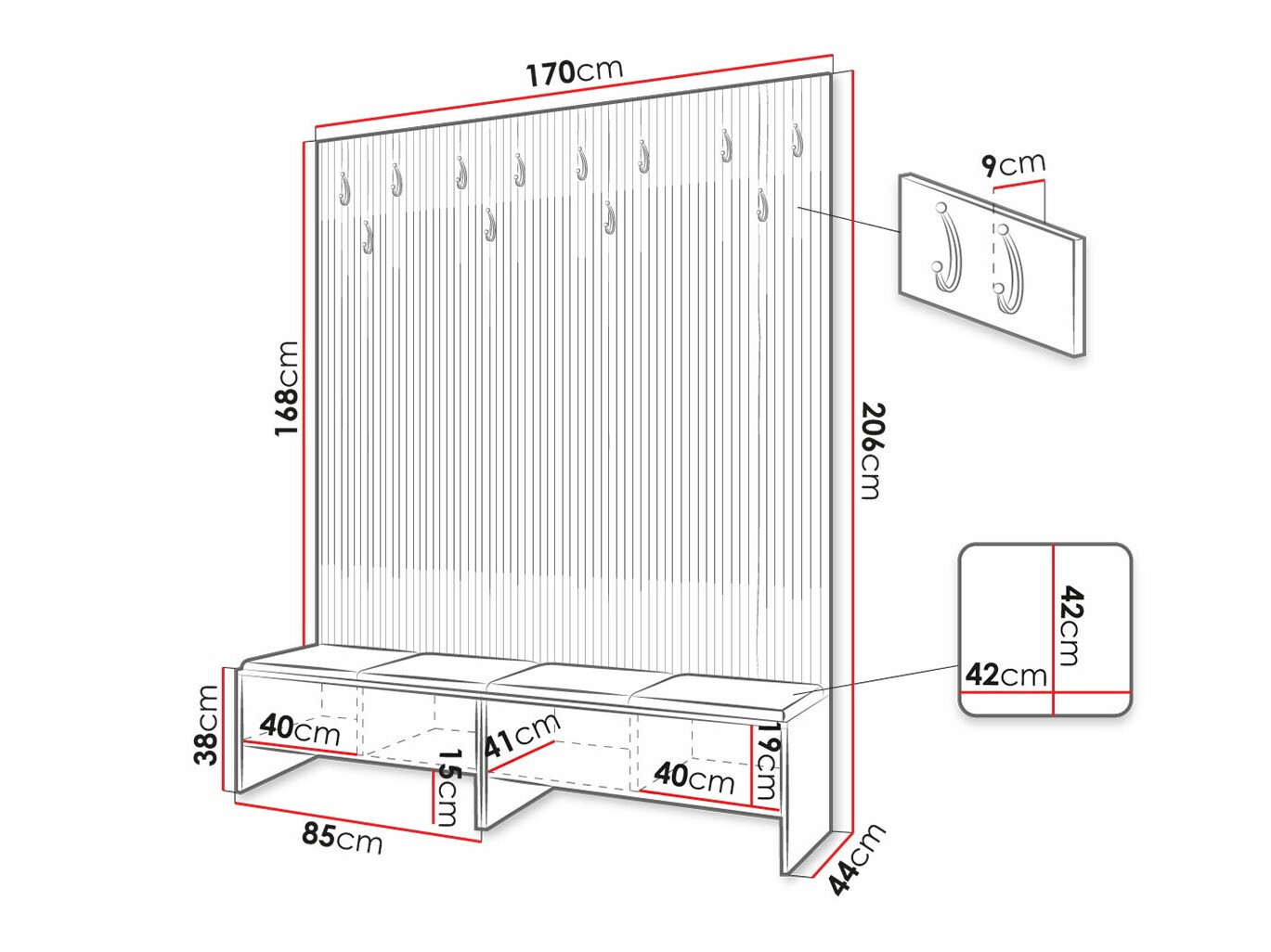 Gangmeubelset Hartford 485 (Artisan eiken + Manila 09)