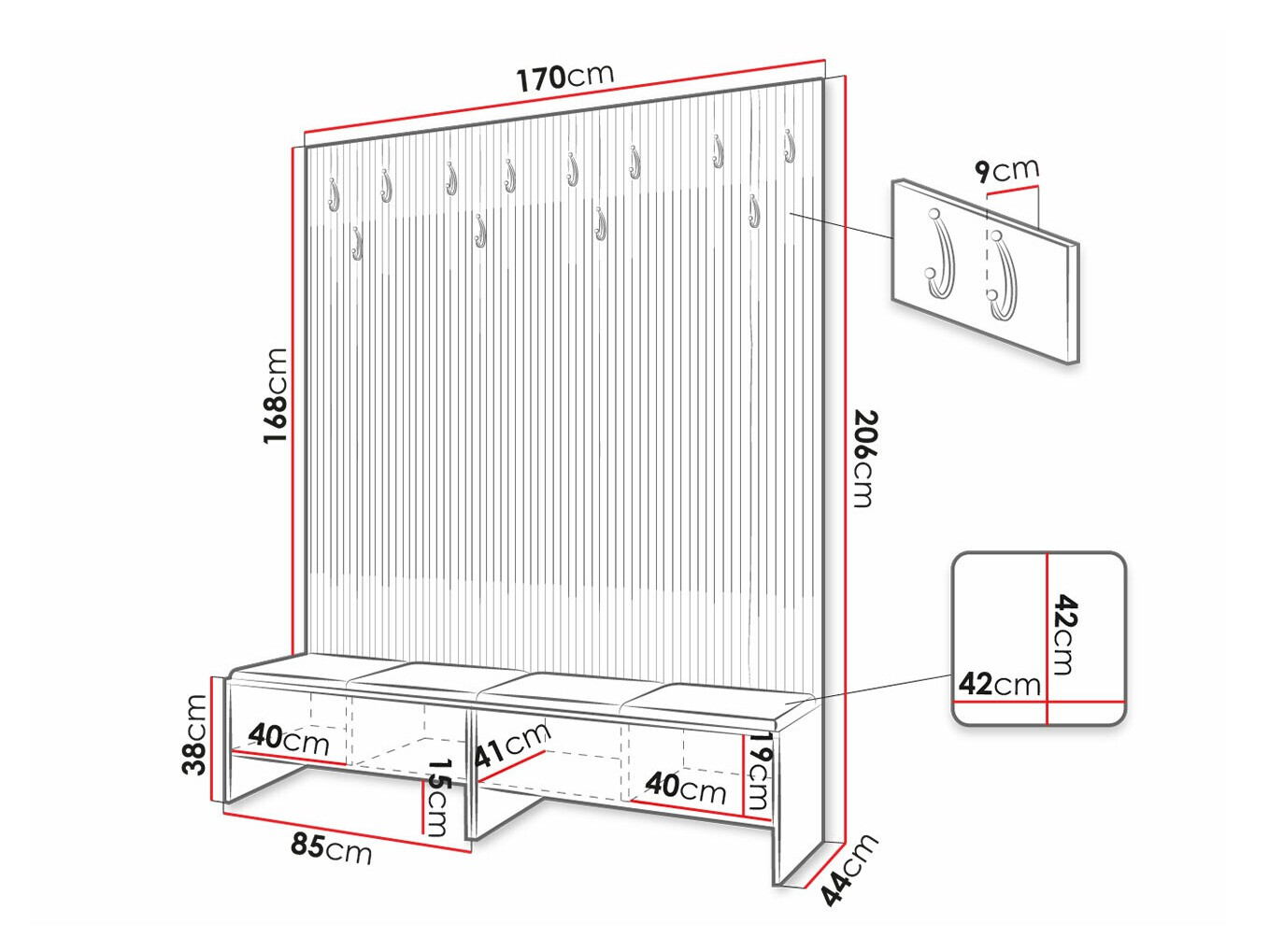 Gangmeubelset Hartford 485 (Artisan eiken + Manila 26)