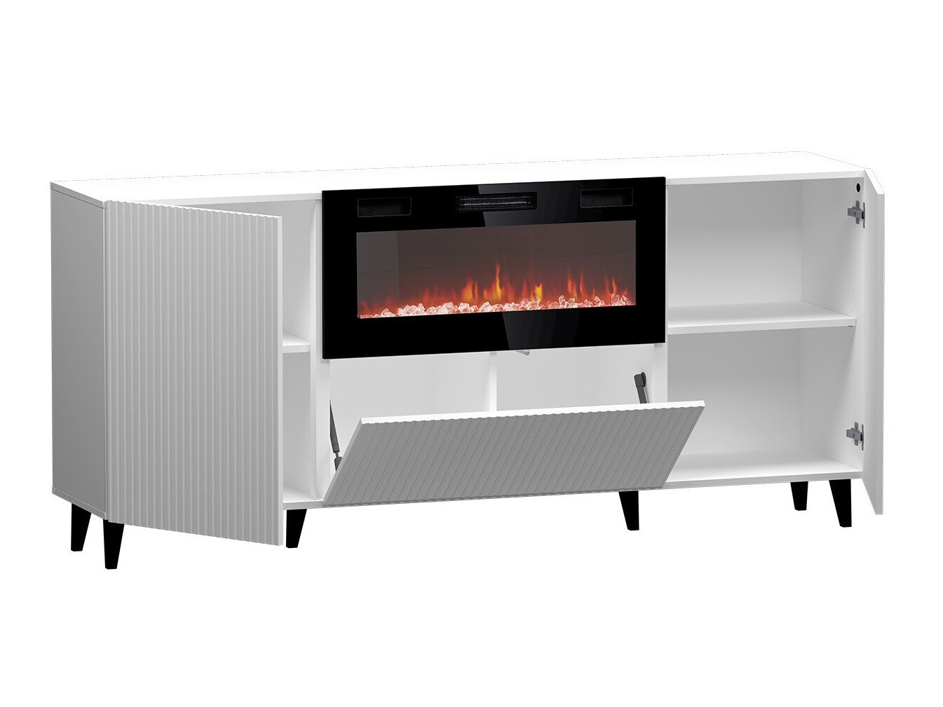 Dressoir Dicto I (Zwart + Gouden)