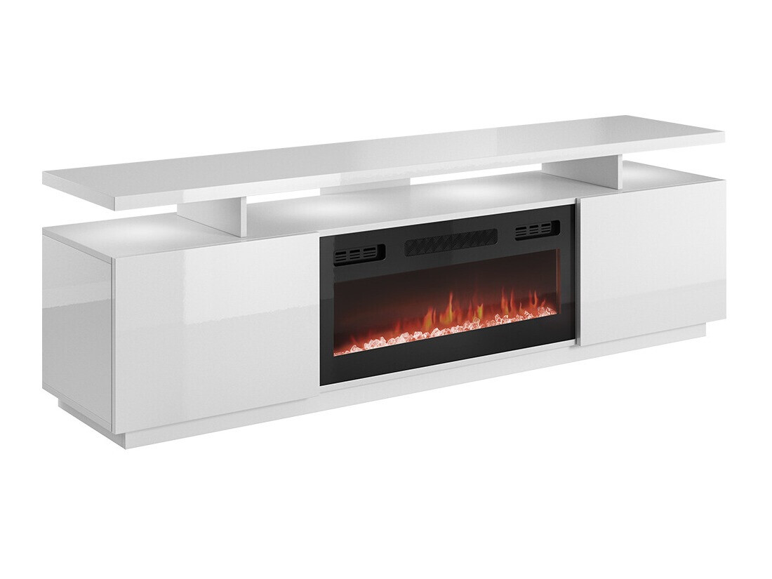 TV-meubel Figura I (Wit + Glanzend wit)