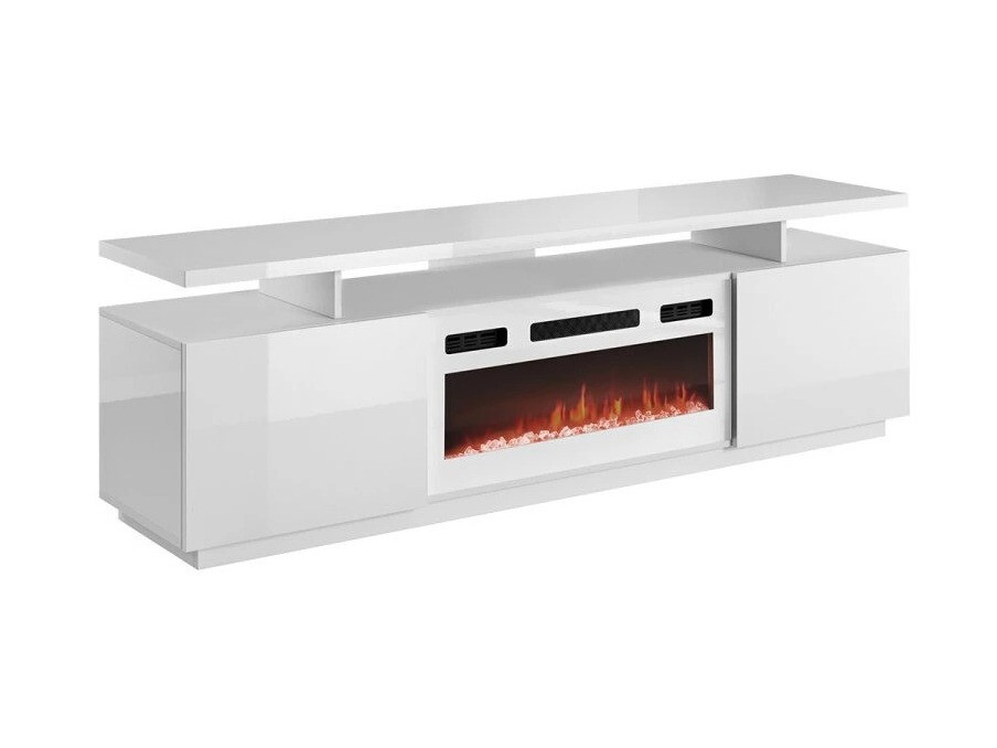 TV-meubel Figura I (Wit + Glanzend wit)