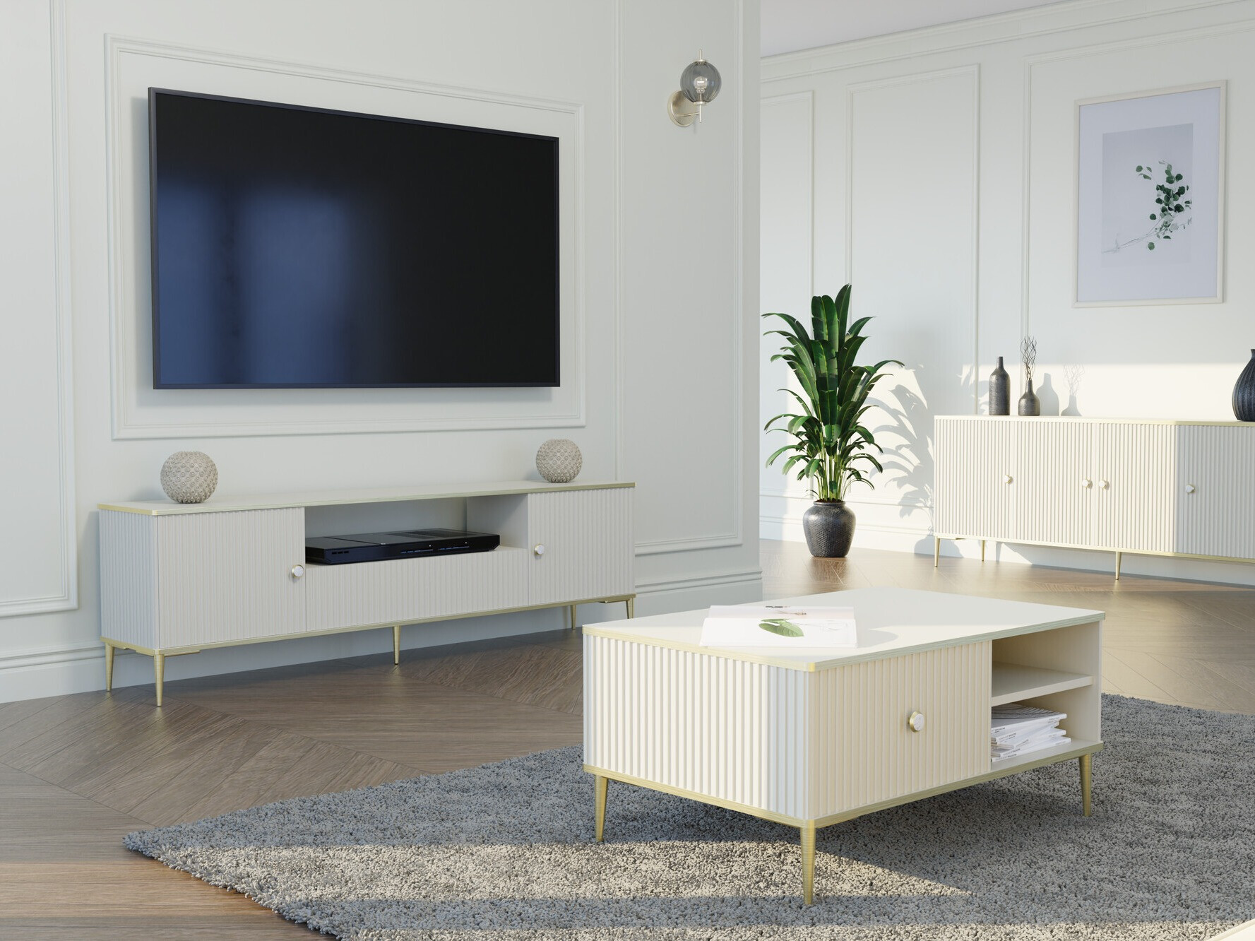 Salontafel Romciro 102 (Kasjmier + Gouden)