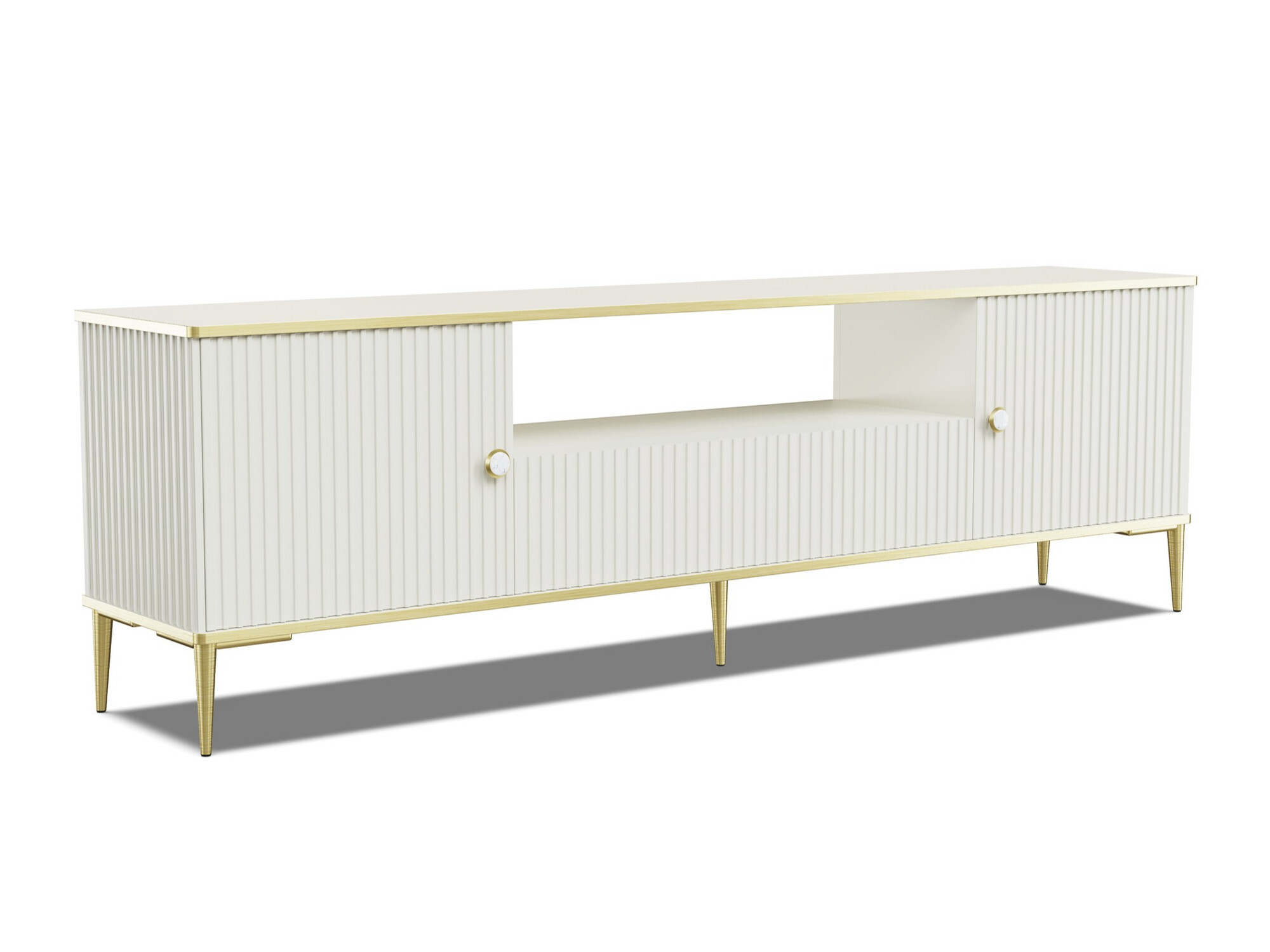 TV-meubel Romciro 100 (Kasjmier + Gouden)