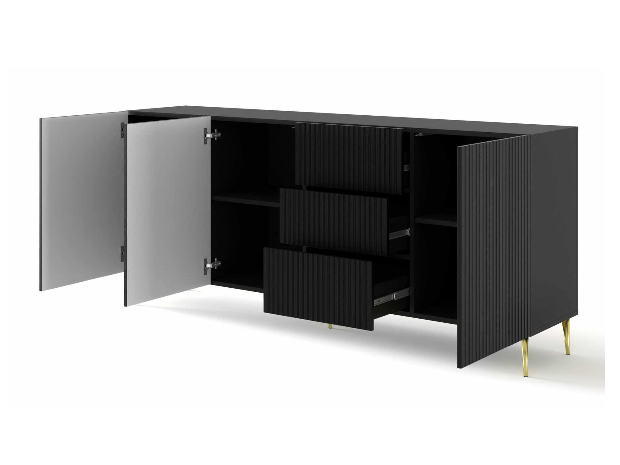 Ladekast Mirmaro 101 (Zwart)