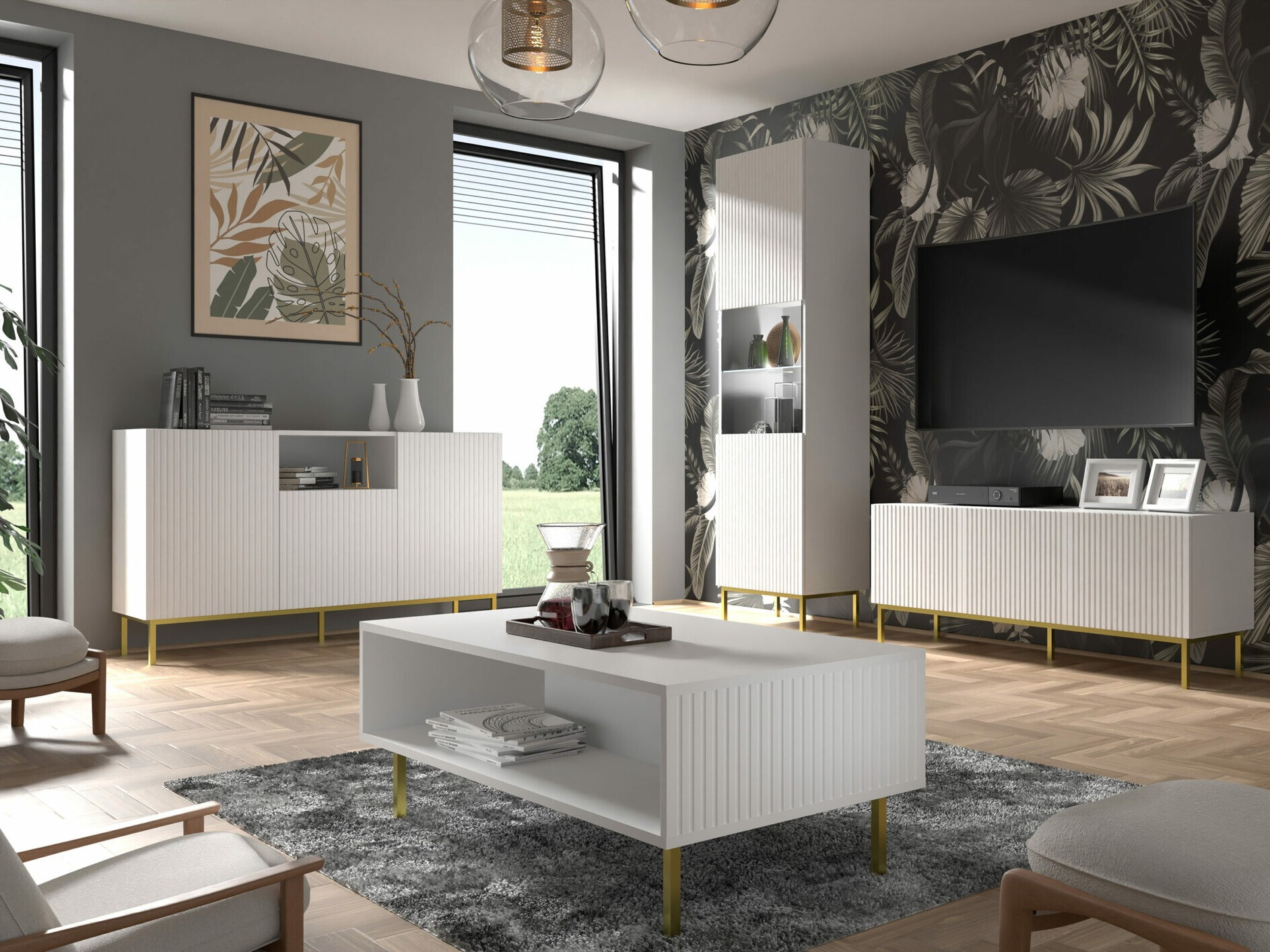 Boekenkast Mirmaro 105 (Wit)