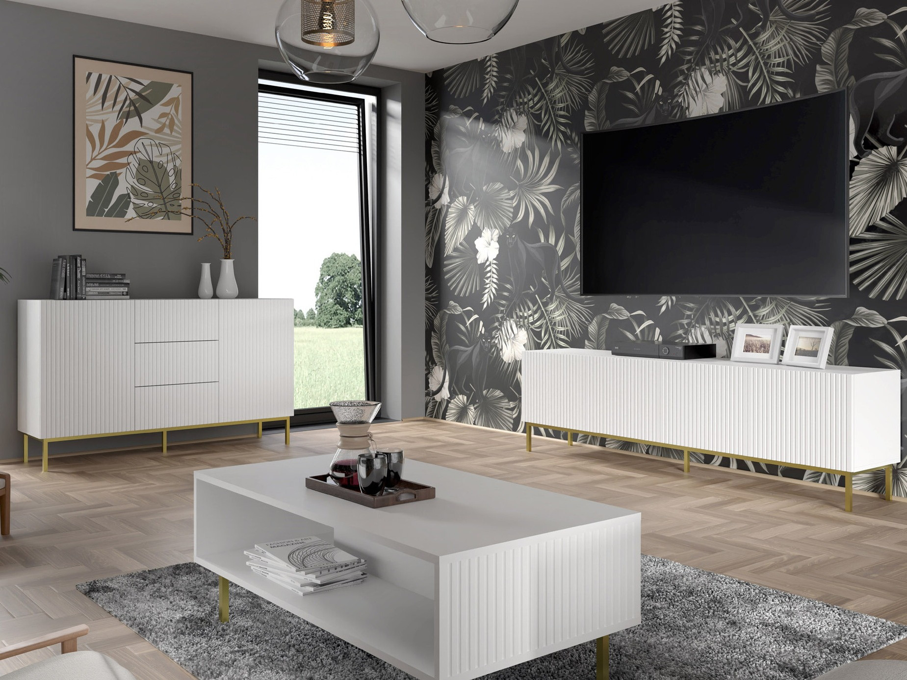 Salontafel Mirmaro 104 (Wit)