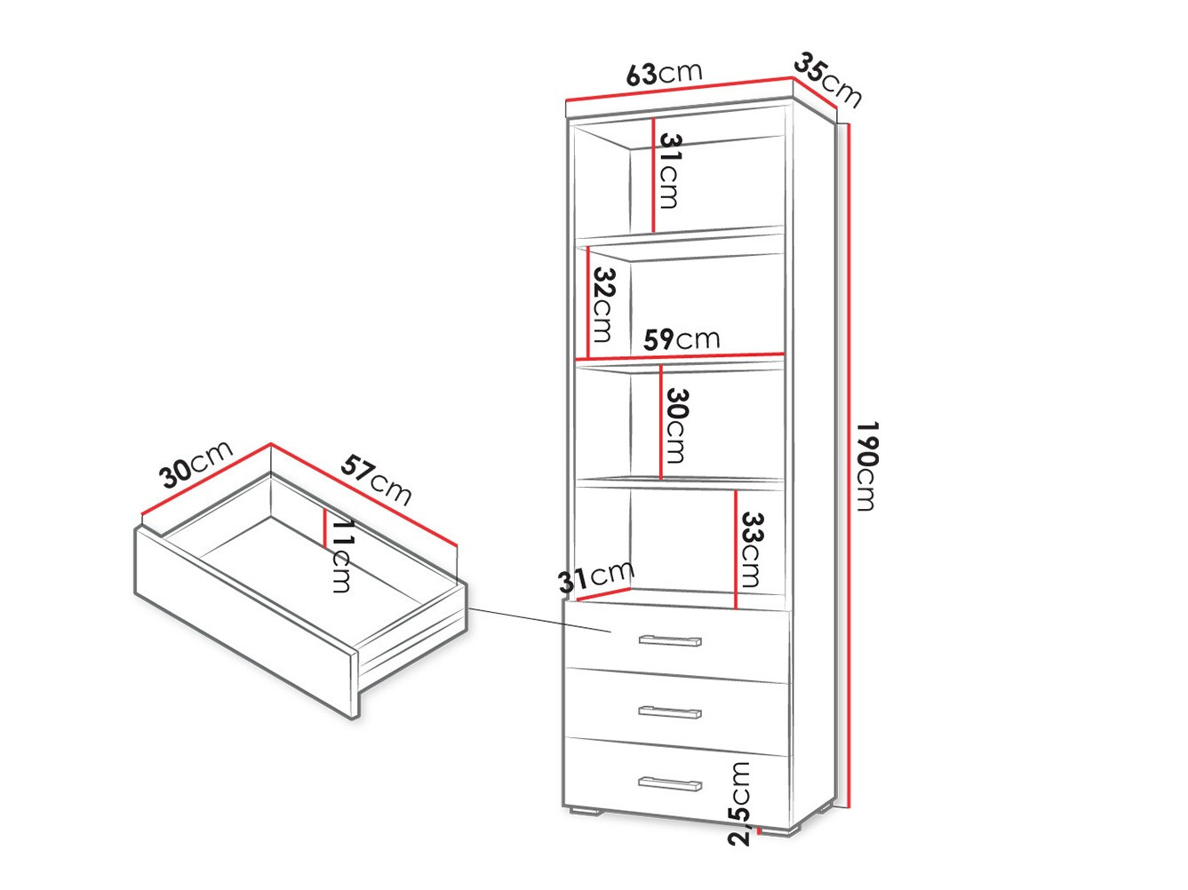 Boekenkast Comfivo Etrtale 102