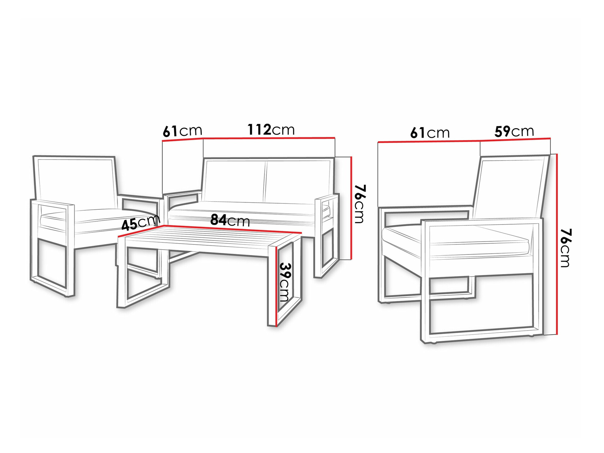 Buiten meubilair set Richardson 122