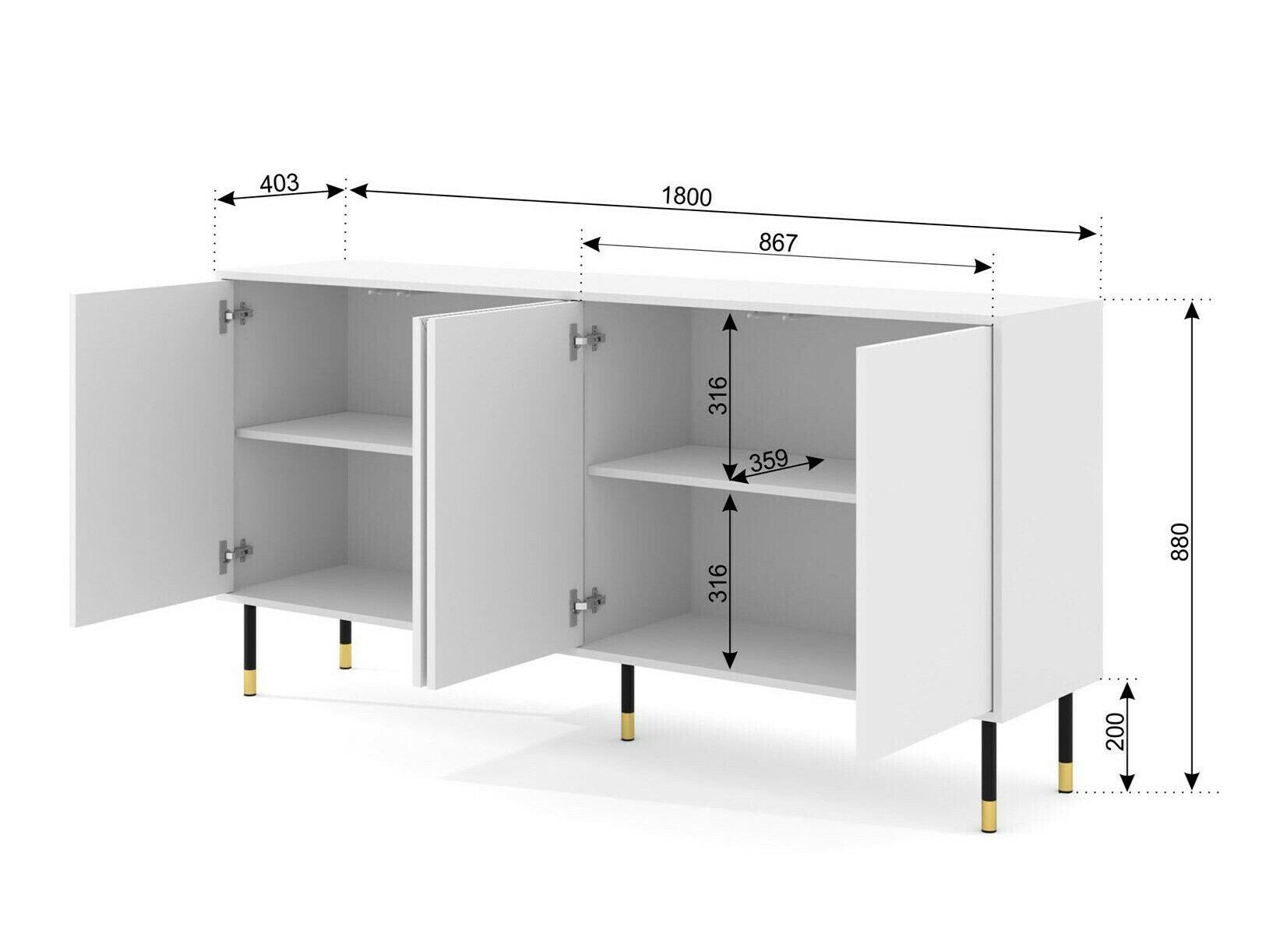 Dressoir Buffalo 138