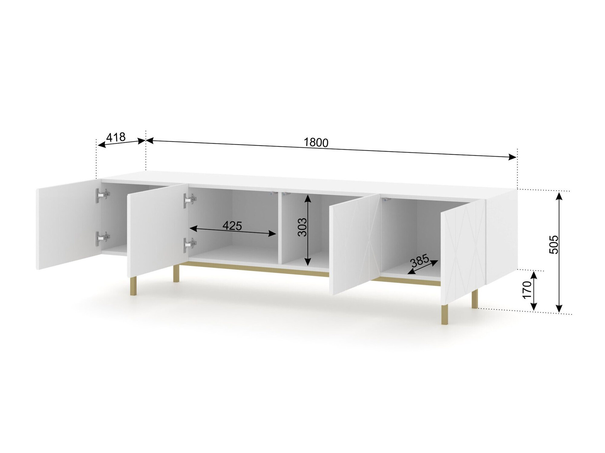 TV-meubel Buffalo 134