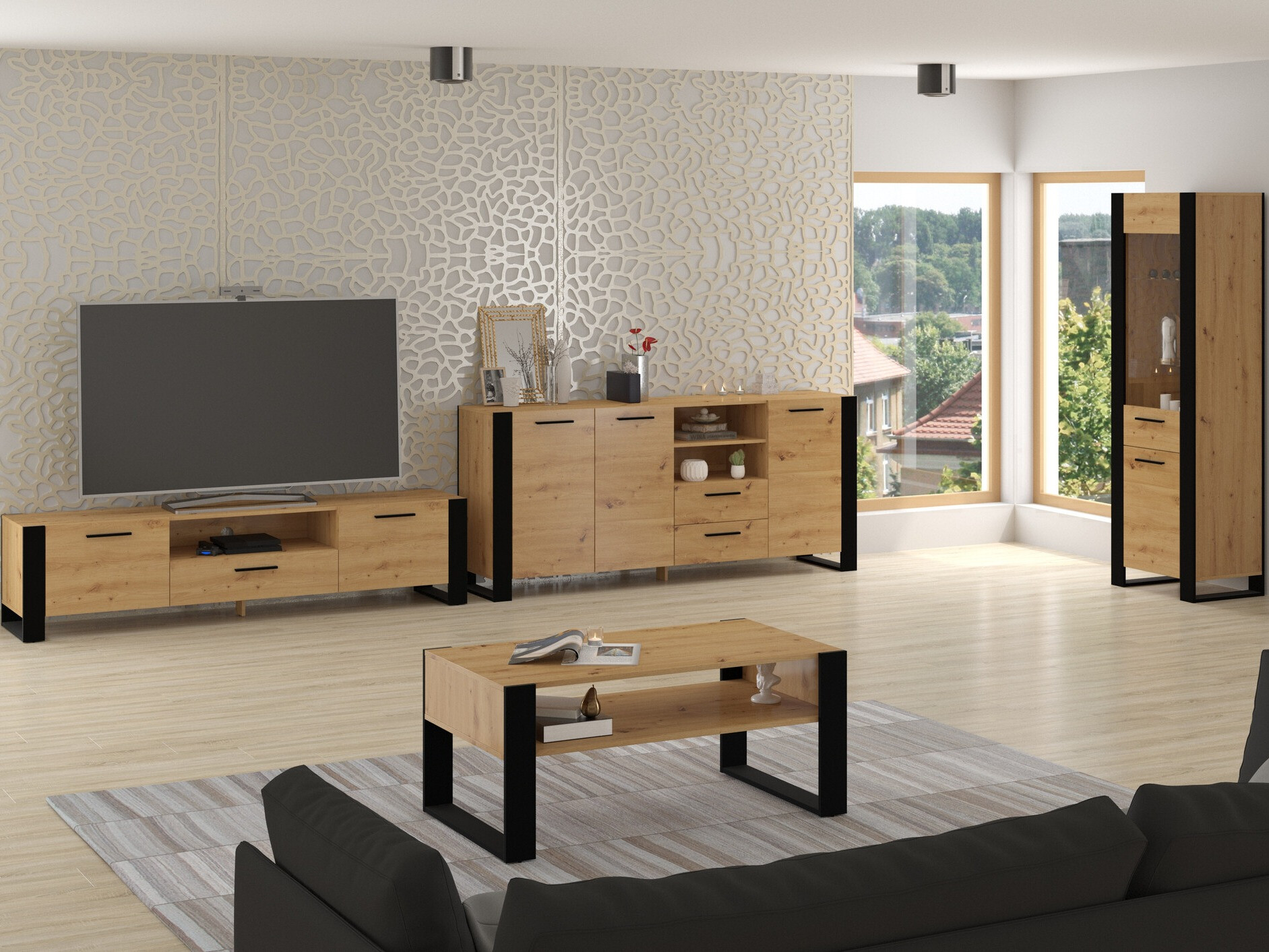 Salontafel Cordoro 107 (Artisan eiken)