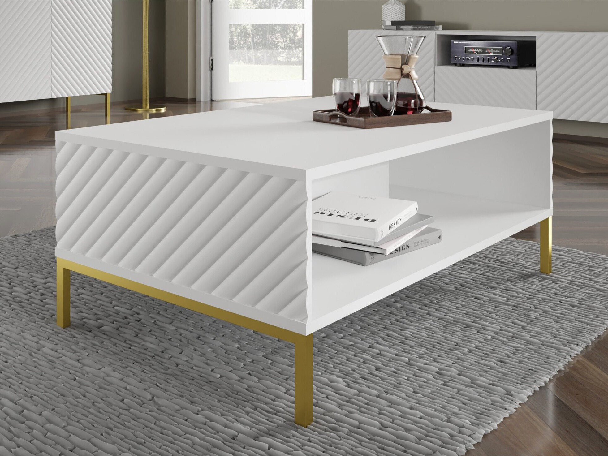 Salontafel Fivremu 106 (Wit)