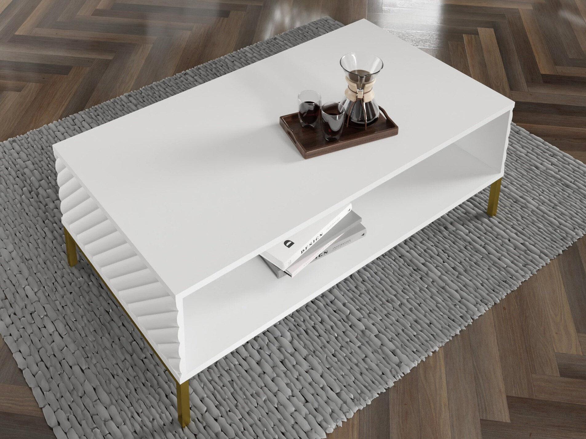 Salontafel Fivremu 106 (Wit)