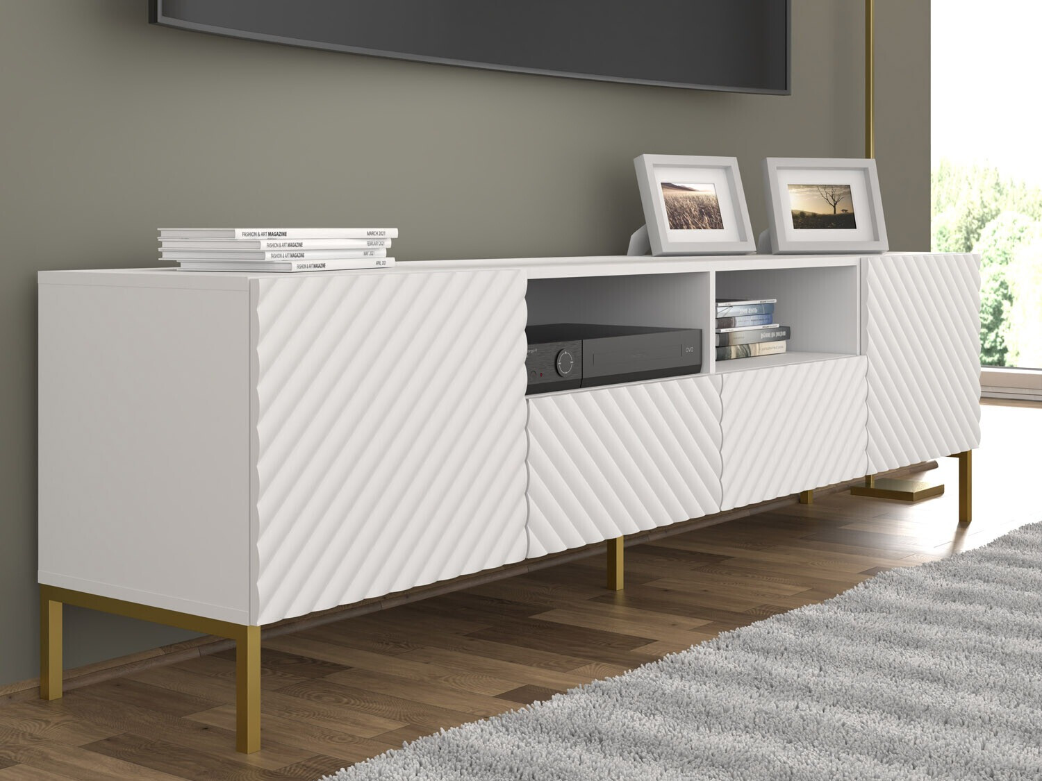 TV-meubel Fivremu 103 (Wit)