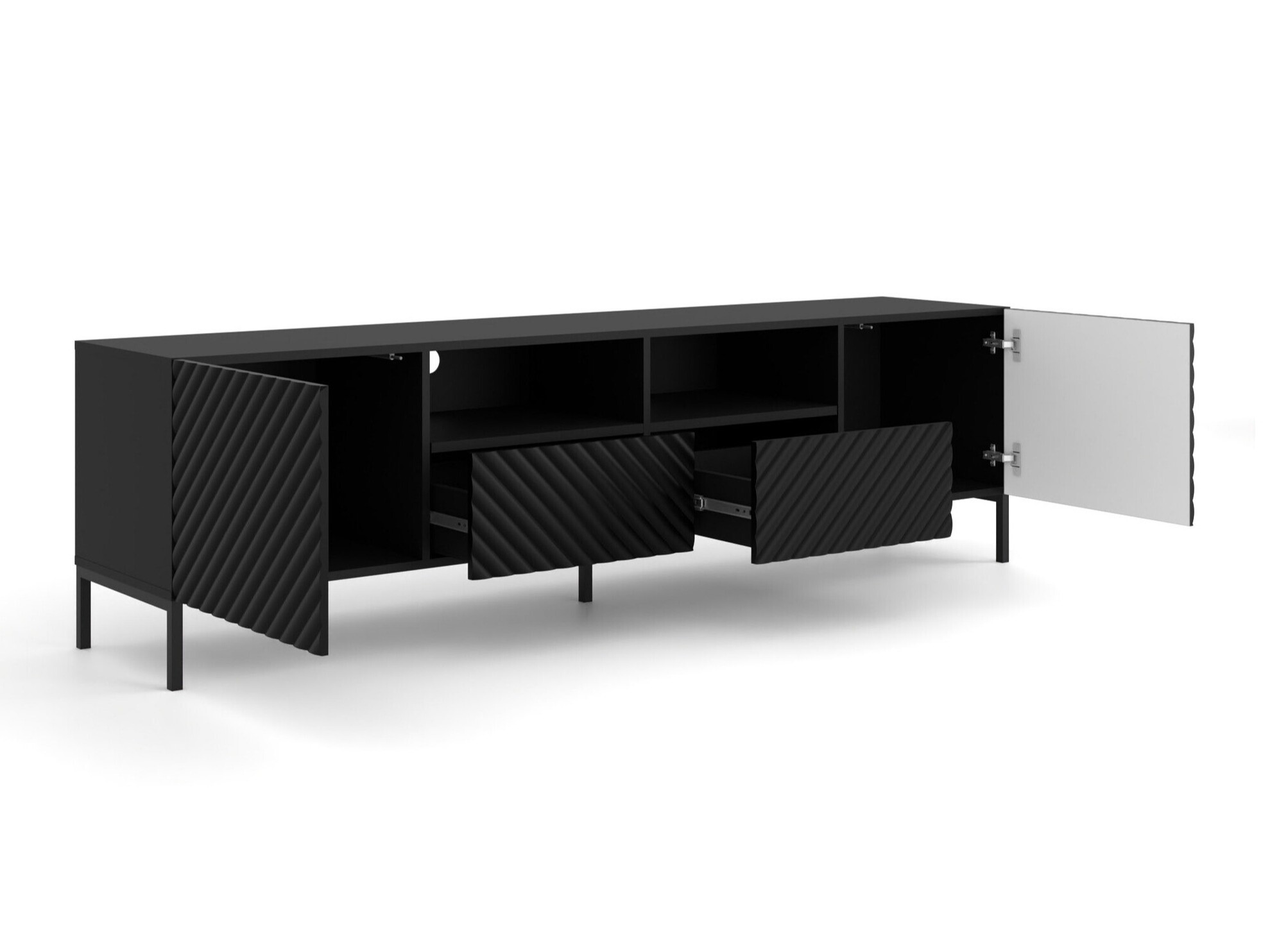 TV-meubel Fivremu 103 (Zwart)