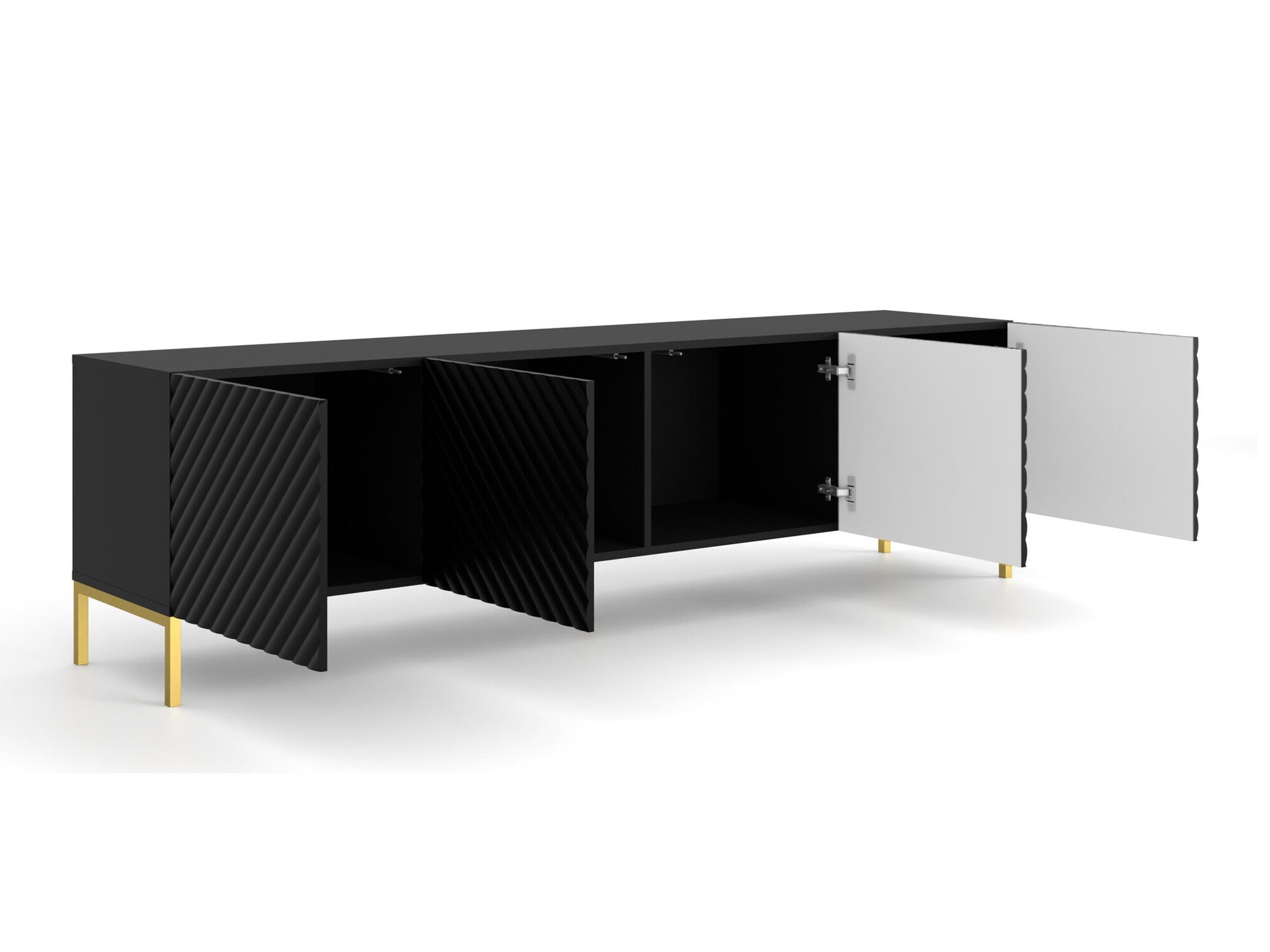 TV-meubel Fivremu 104 (Zwart)