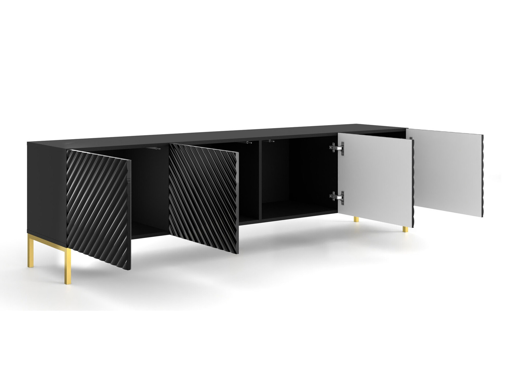 TV-meubel Fivremu 105 (Zwart)