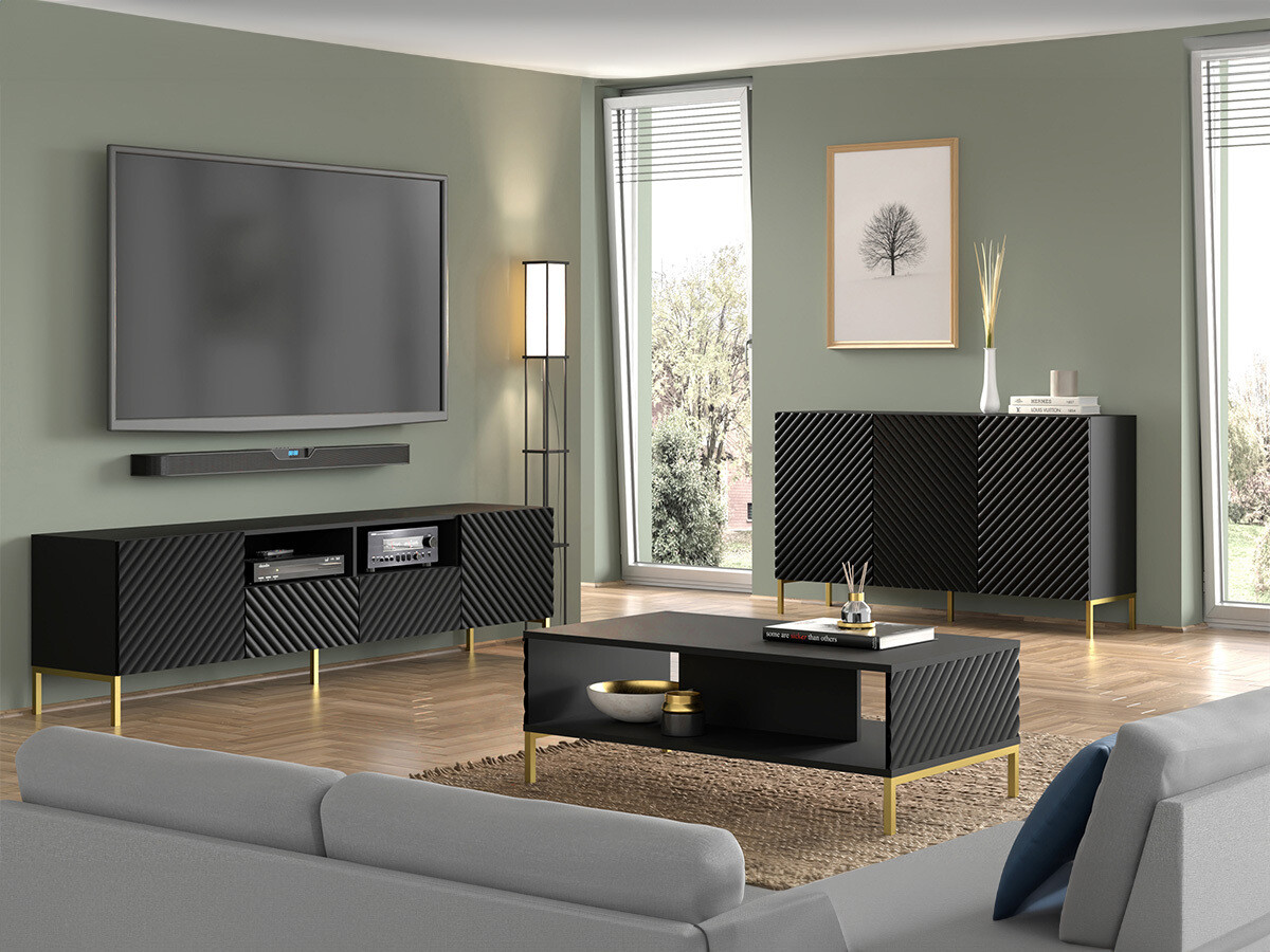 Woonkamerset Fivremu 109 (Zwart)