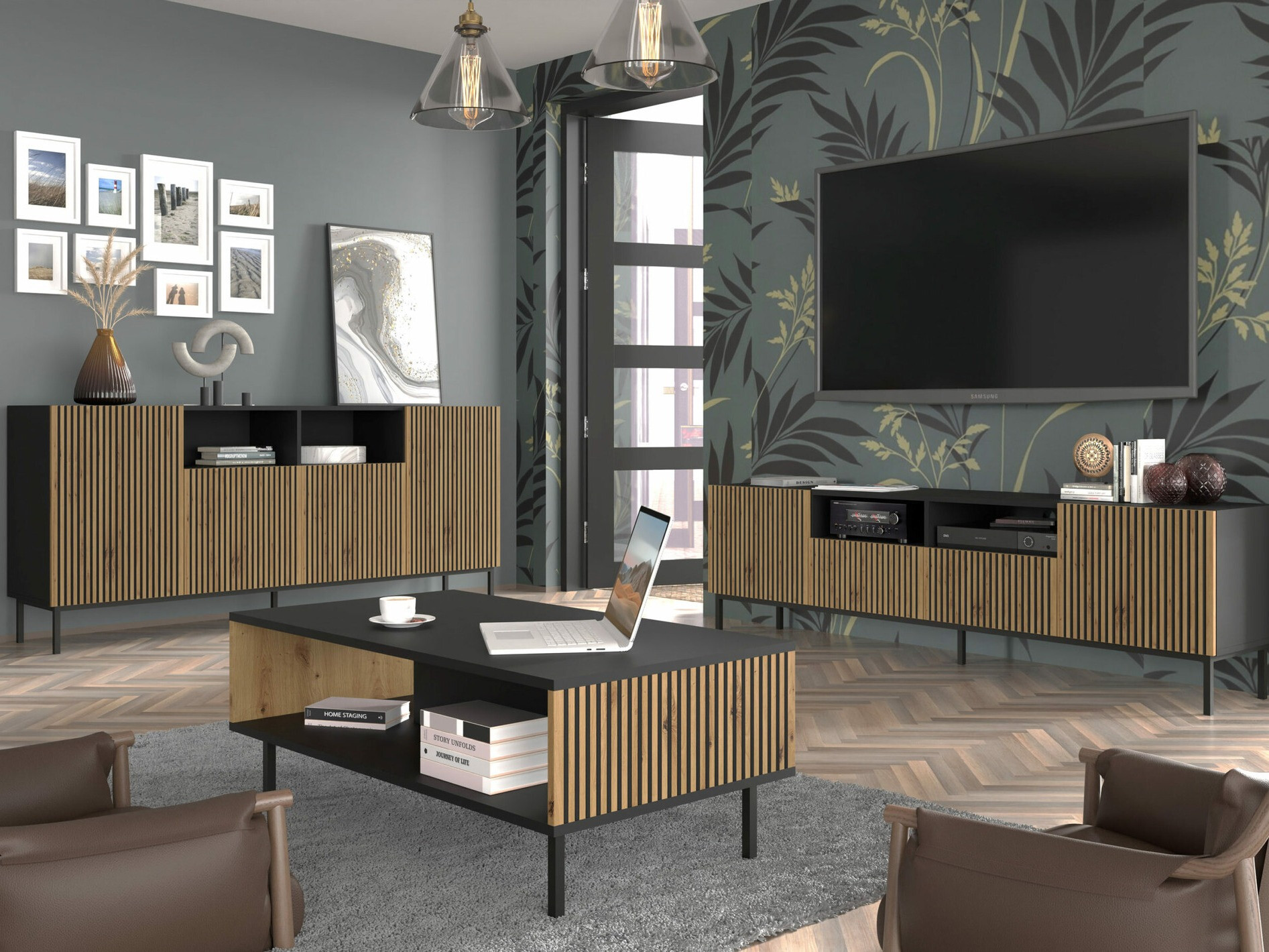 TV-meubel Talsalu 100 (Zwart)