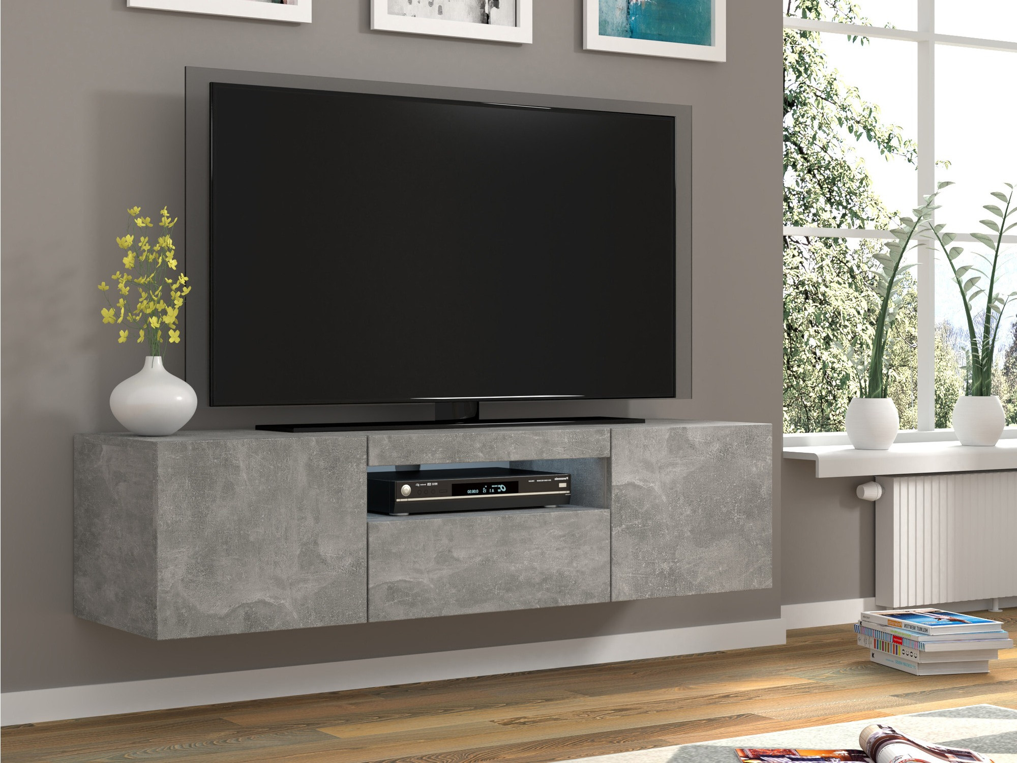 TV-meubel Morteo 103 (Beton)