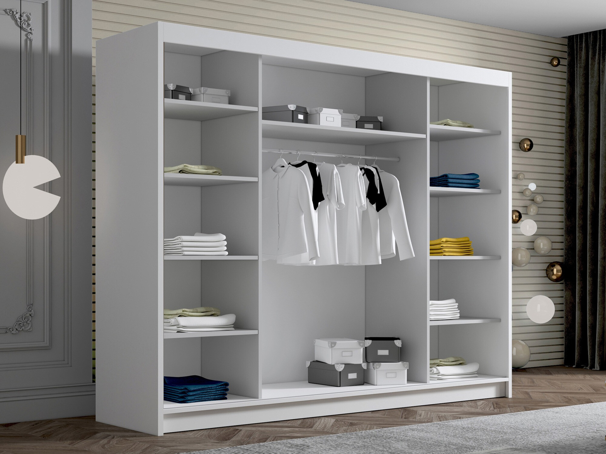 Kledingkast Closico Veltron II (Wit)
