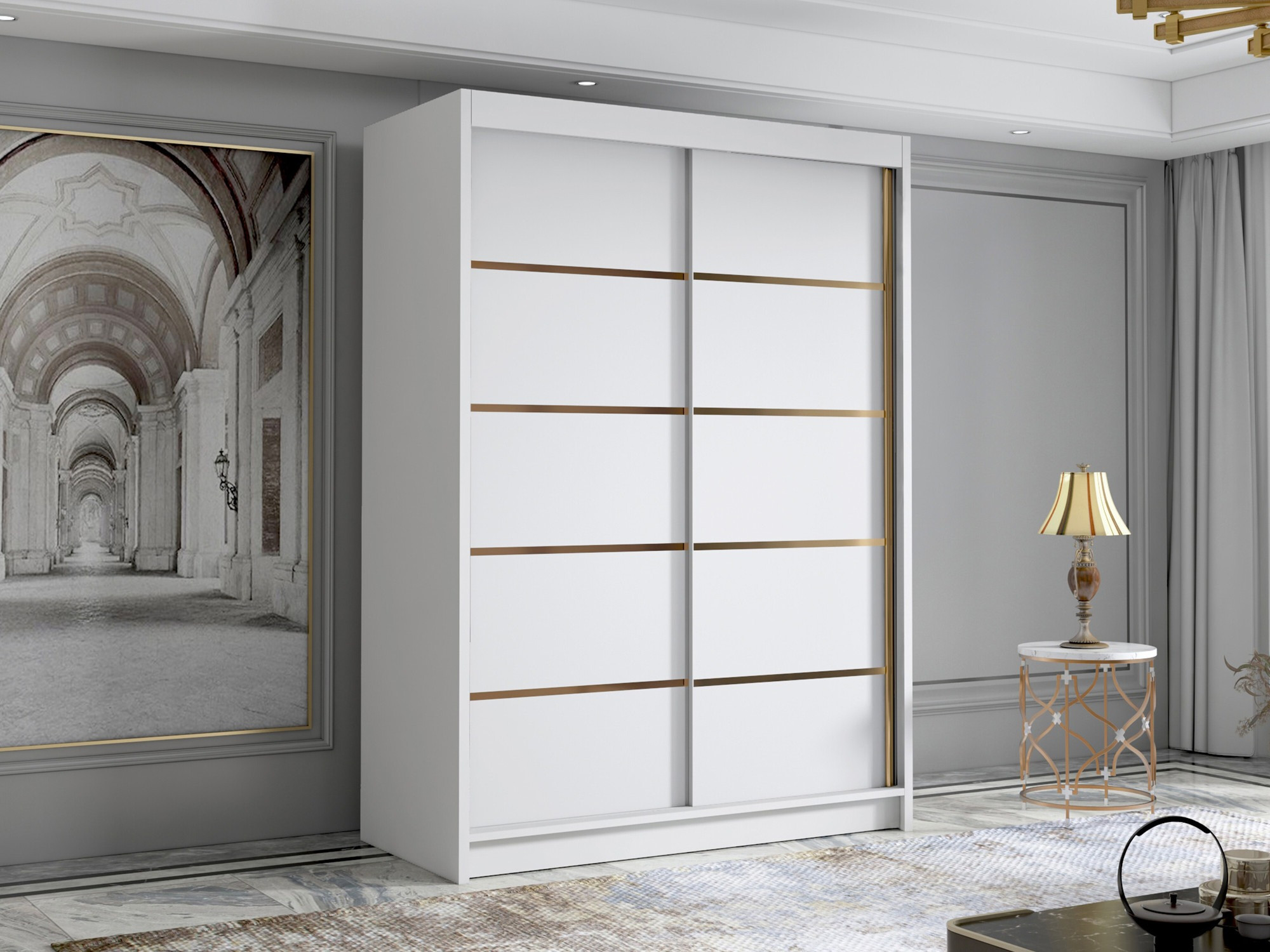 Kledingkast Closico 188 (Wit)