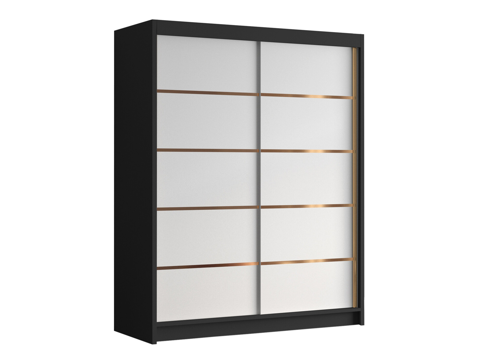 Kledingkast Closico Capsa III (Zwart +Wit)