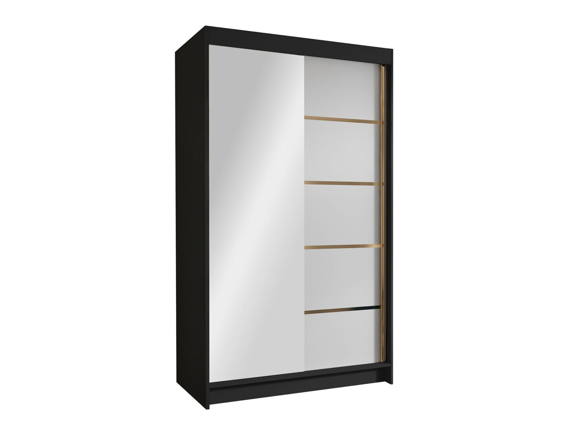 Kledingkast Closico Corden III (Zwart + Wit)