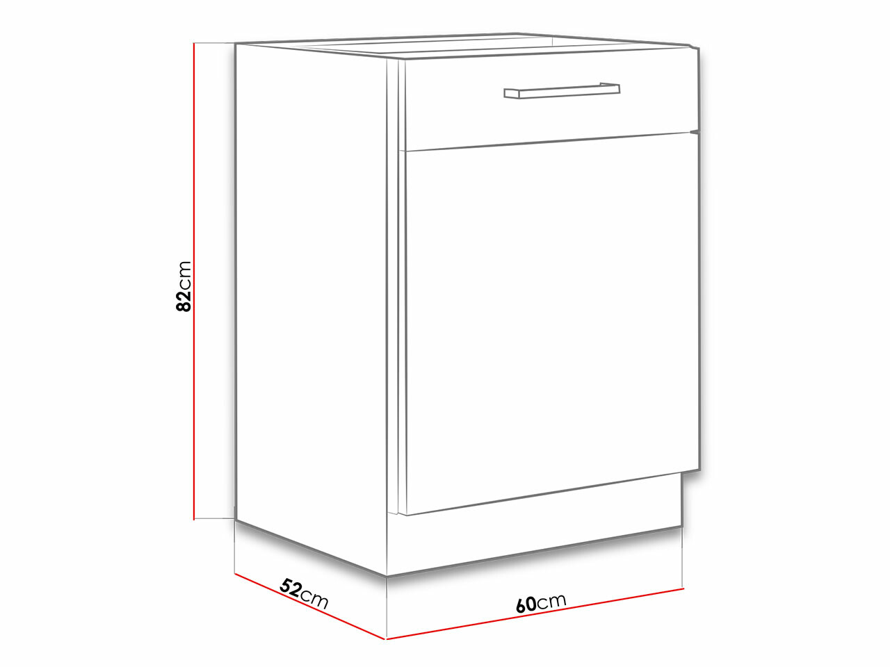 Modulaire kast met deuren Wood Dark 104