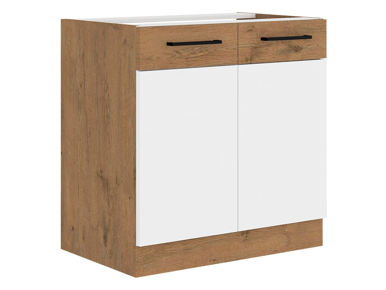 Modulaire kast met deuren Wood White 110