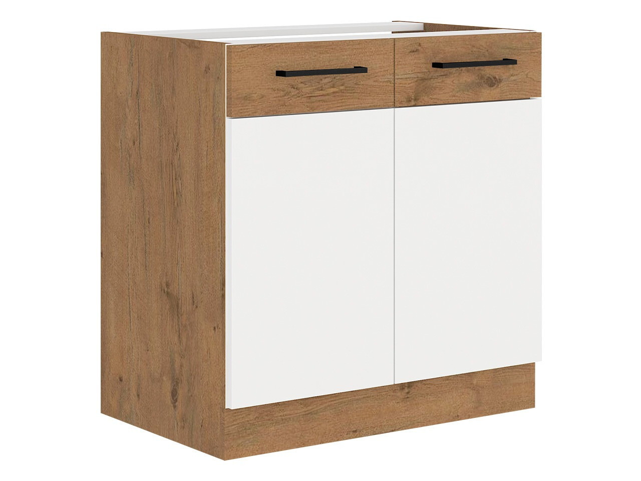 Modulaire spoelbakkast met deuren Wood White 108