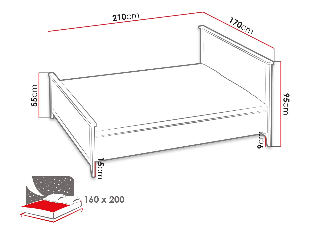 Bed Sorvera 110