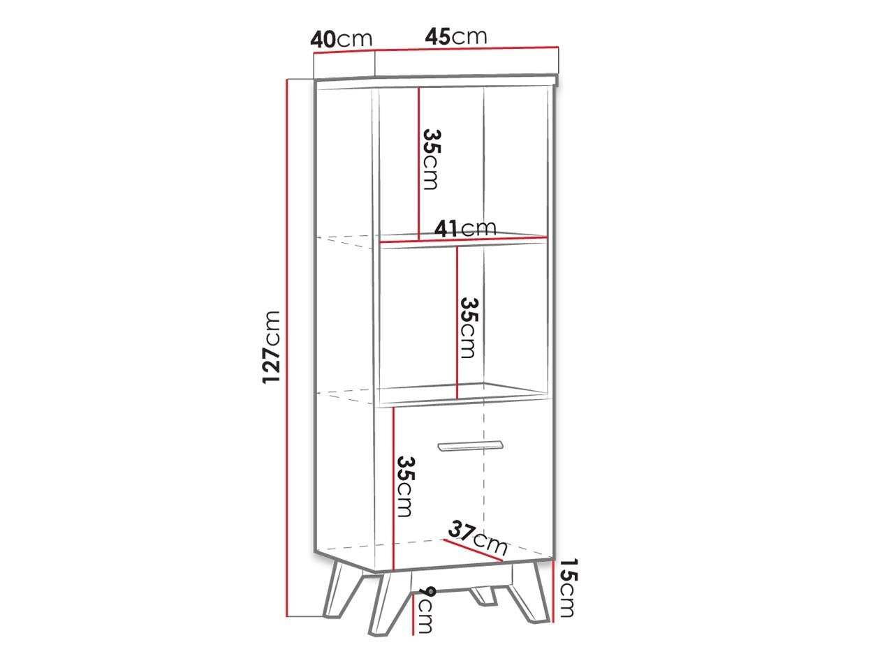 Boekenkast Sorvera 104