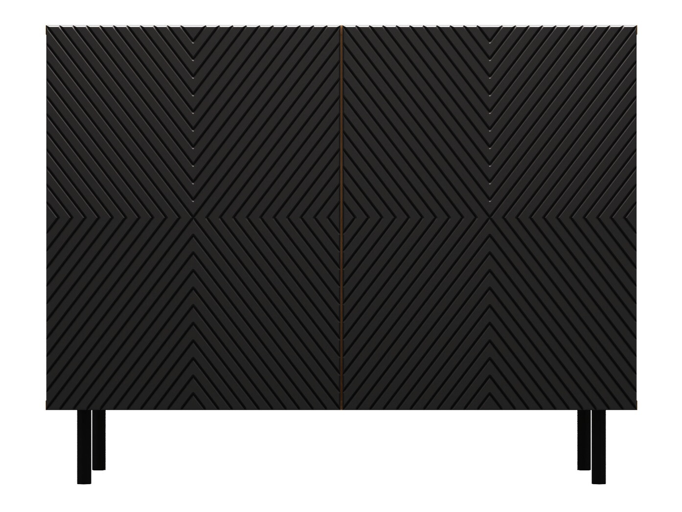 Dressoir Romseru 101 (Zwart + Artisan eiken)