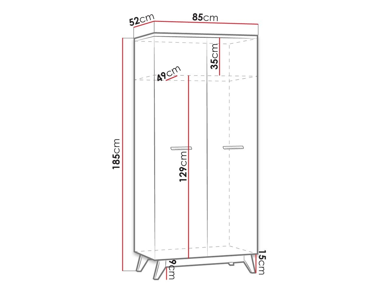 Kledingkast Sorvera 100