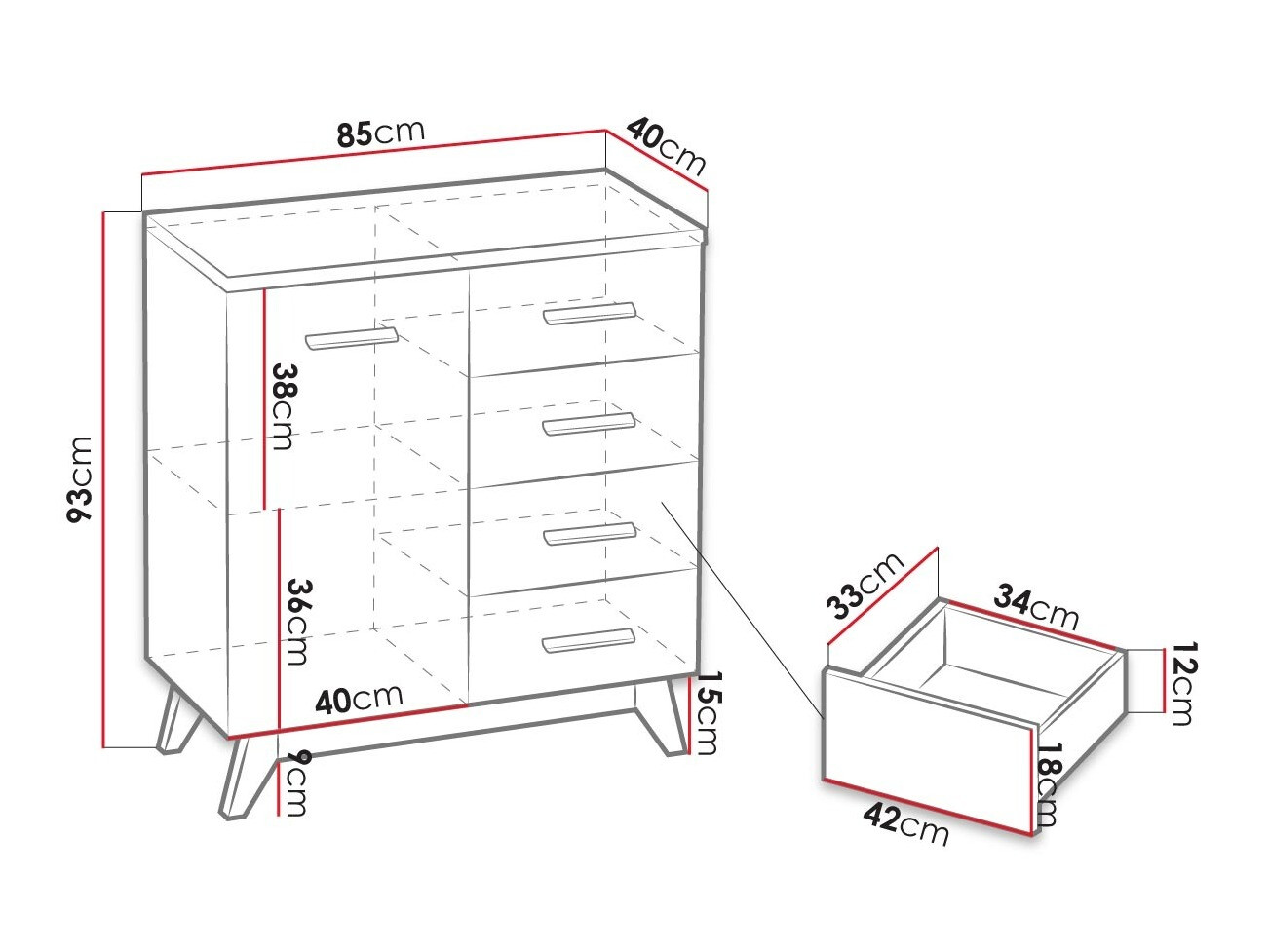 Ladekast Sorvera 105