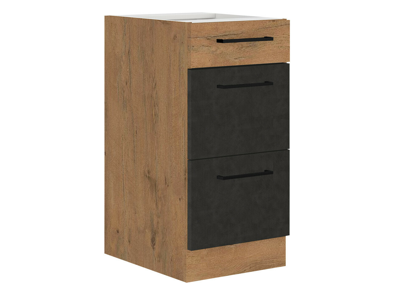 Modulaire kast met lades Wood Grey 132