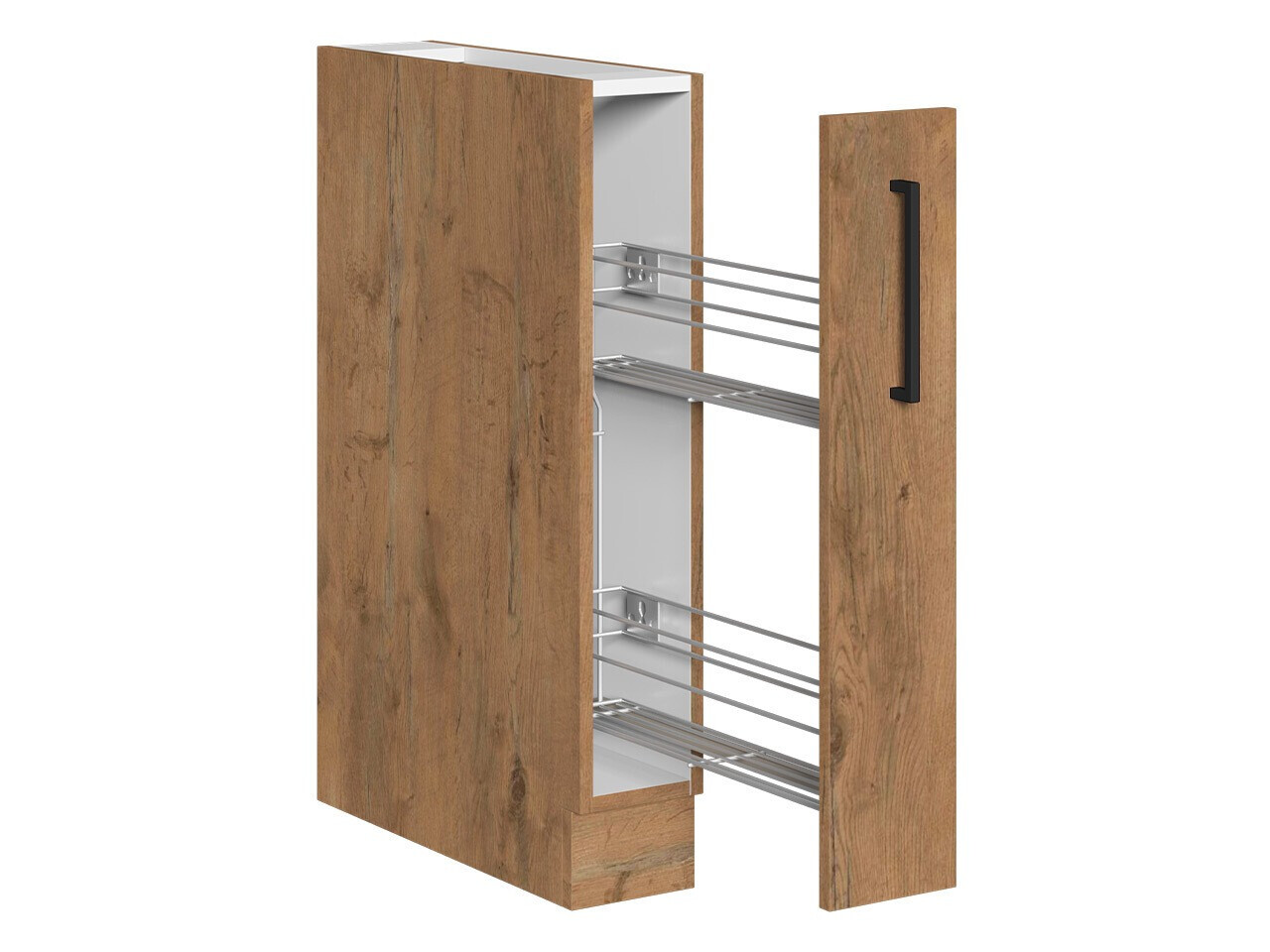 Modulaire kast met uittrekbare mand Wood 105