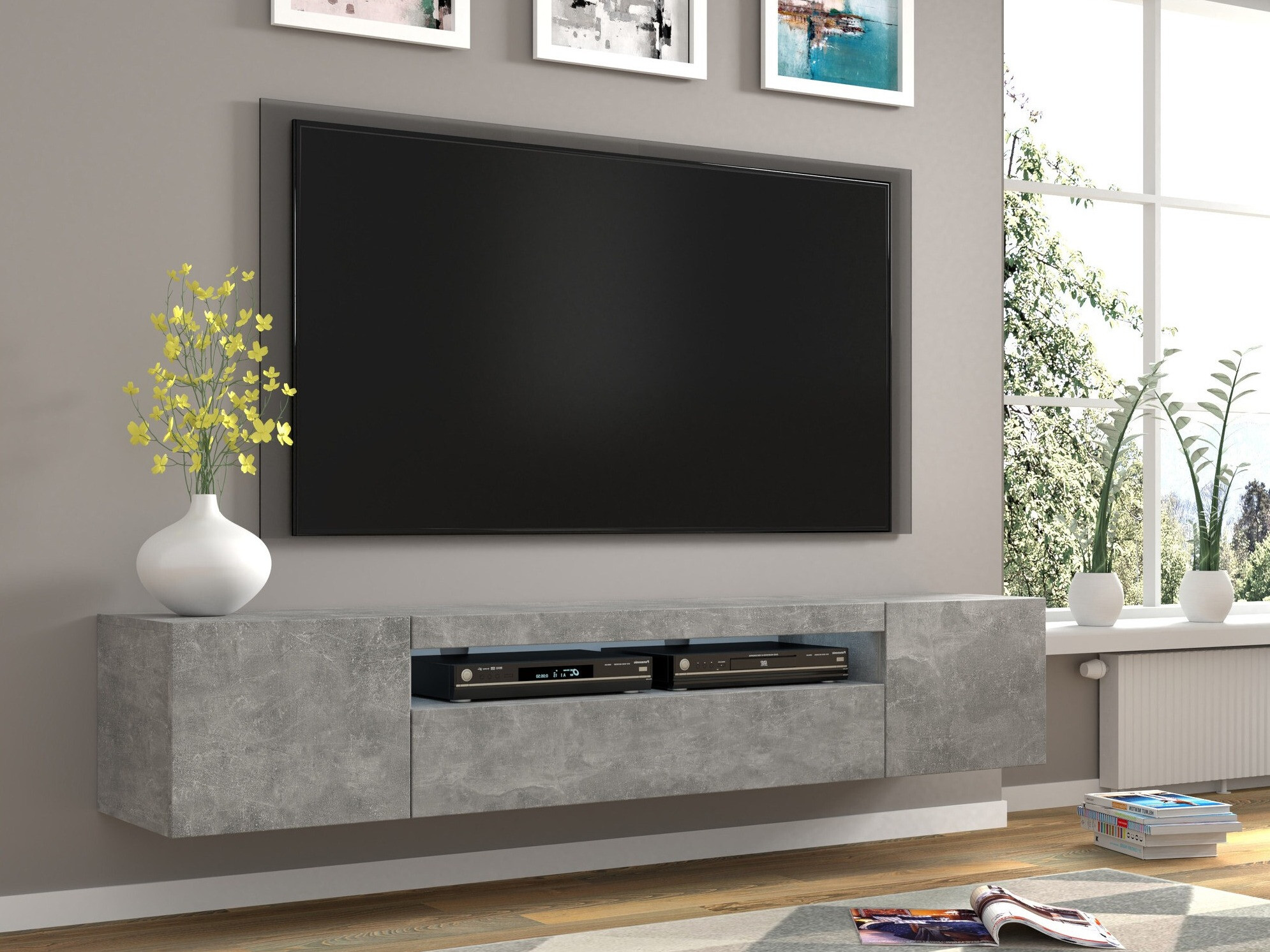 TV-meubel Morteo 104 (Beton)